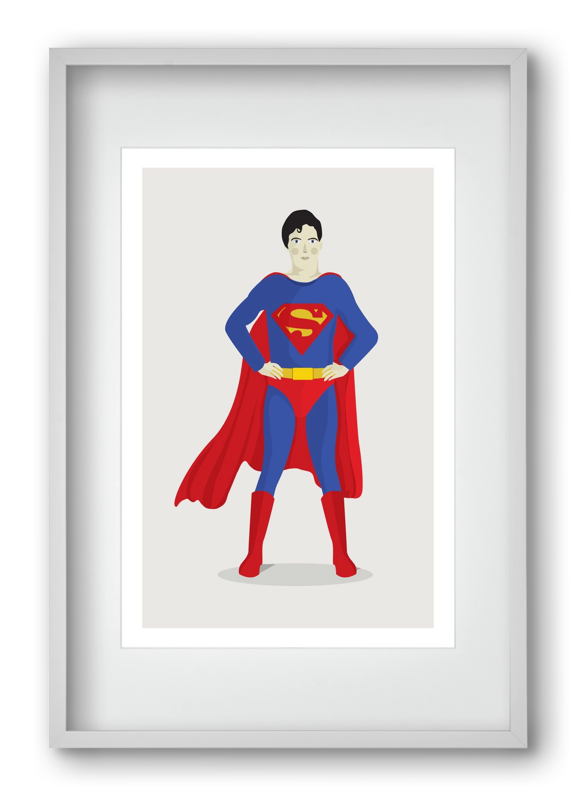 Superhero, 40x60 cm (30x45 cm), Fehér keret, paszpartuval