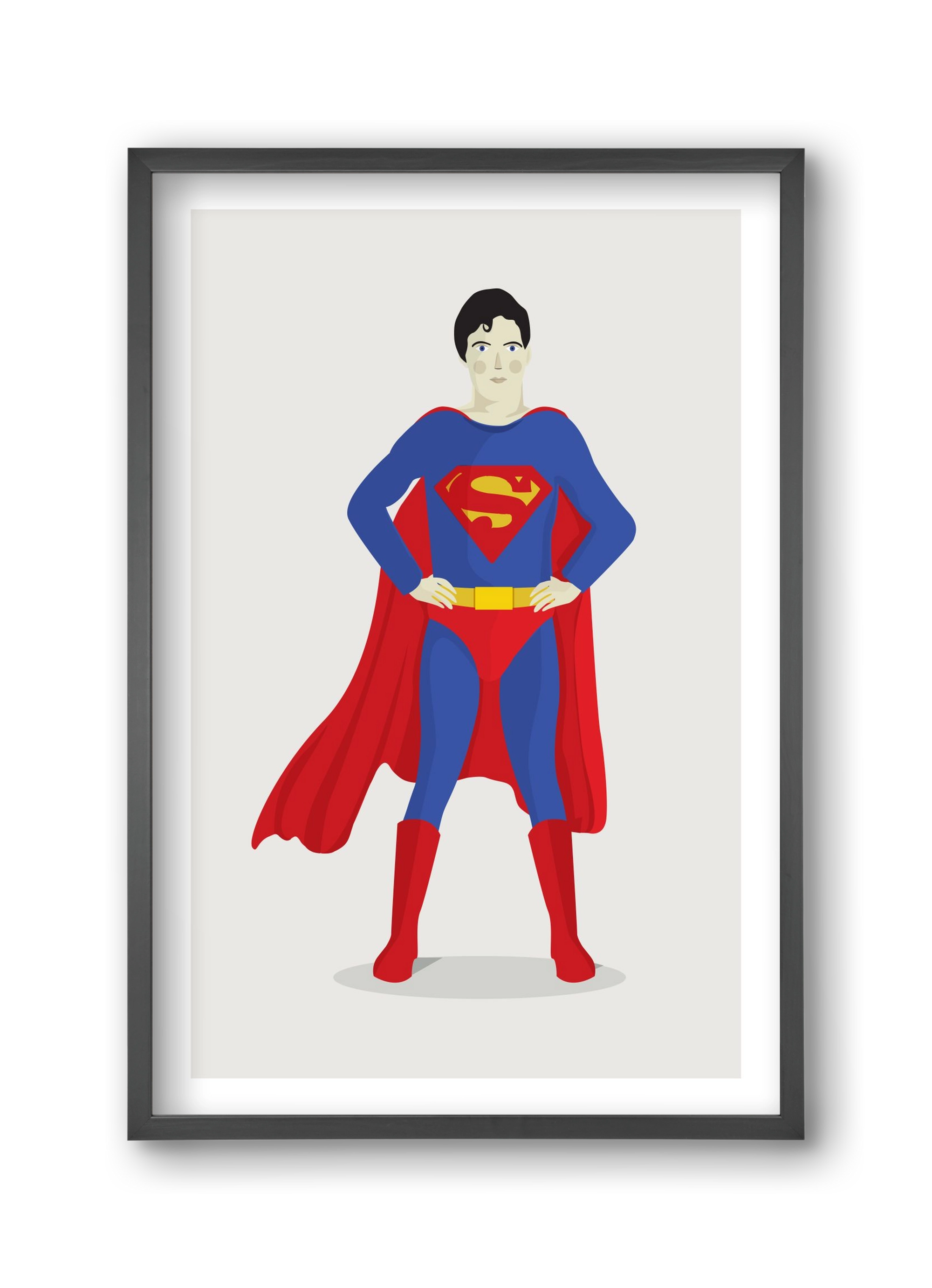 Superhero, 30x45 cm (30x45 cm), Fekete keret