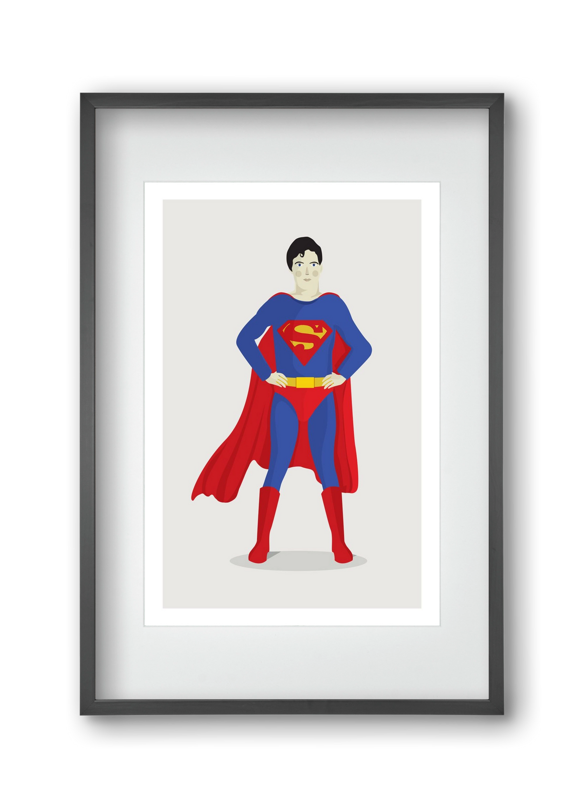 Superhero, 30x45 cm (20x30 cm), Fekete keret, paszpartuval