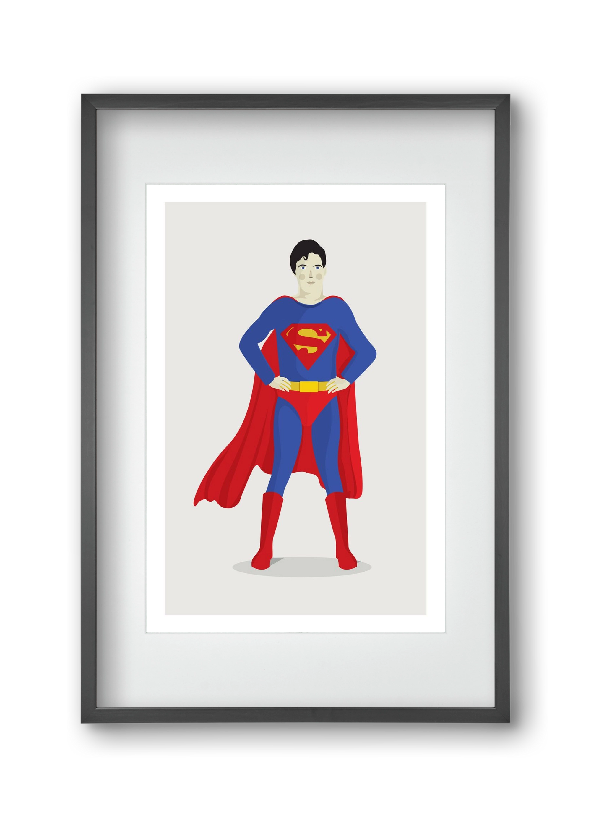 Superhero, 30x45 cm (20x30 cm), Fekete keret, paszpartuval