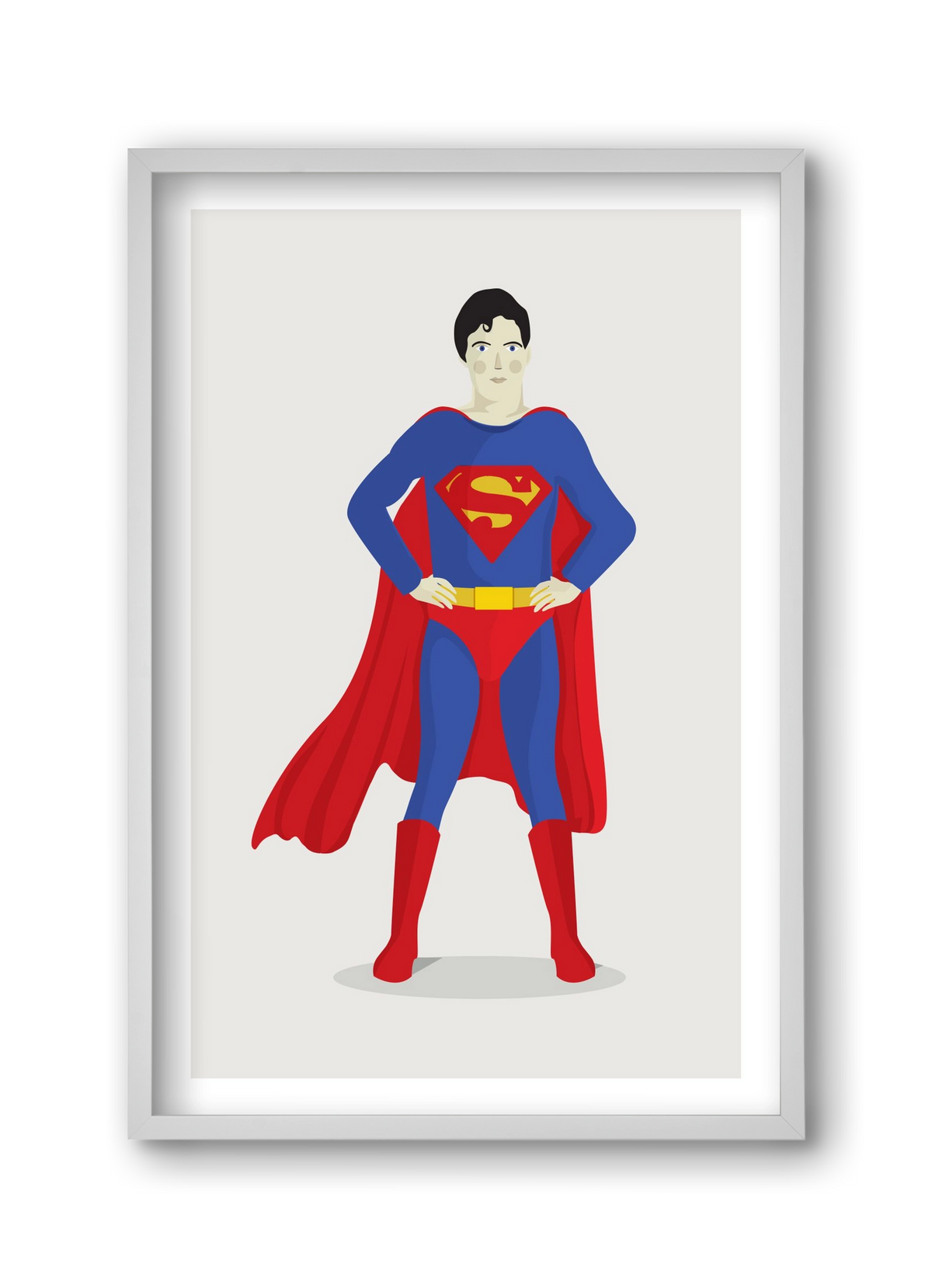 Superhero, 30x45 cm (30x45 cm), Fehér keret