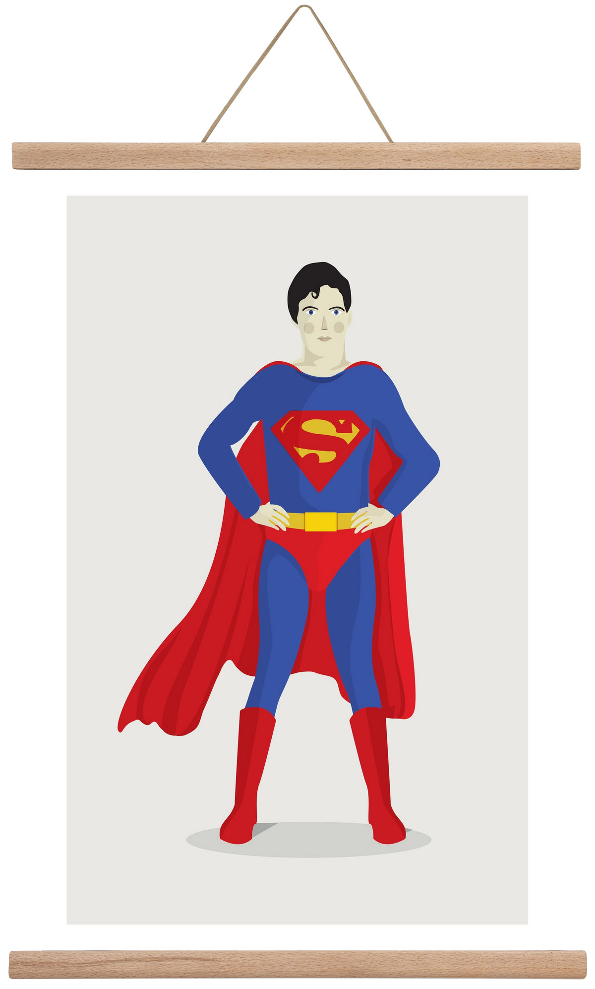 Superhero, 40x60 cm (40x60 cm), Tölgy akasztó