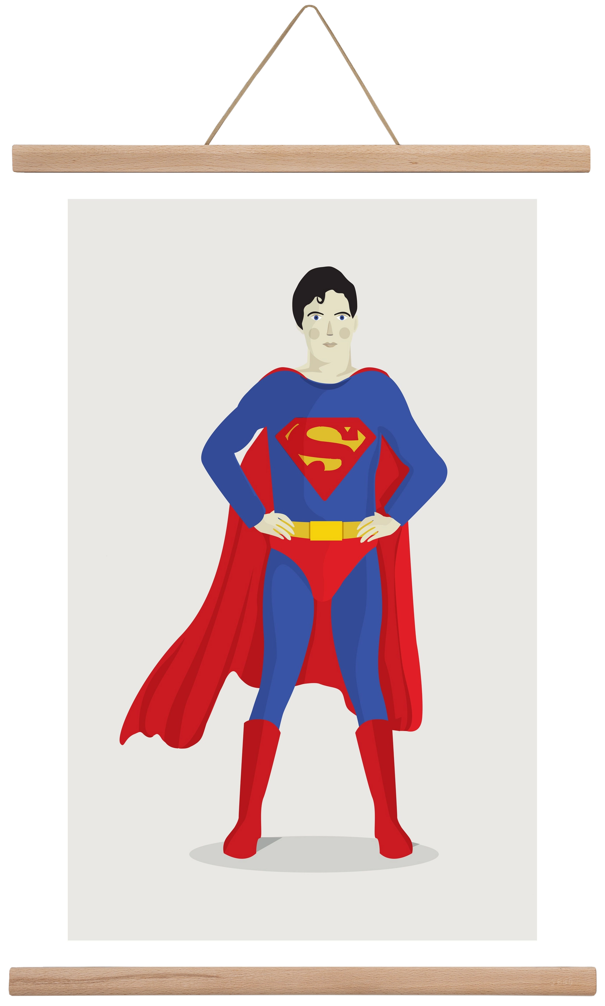 Superhero, 40x60 cm (40x60 cm), Tölgy akasztó