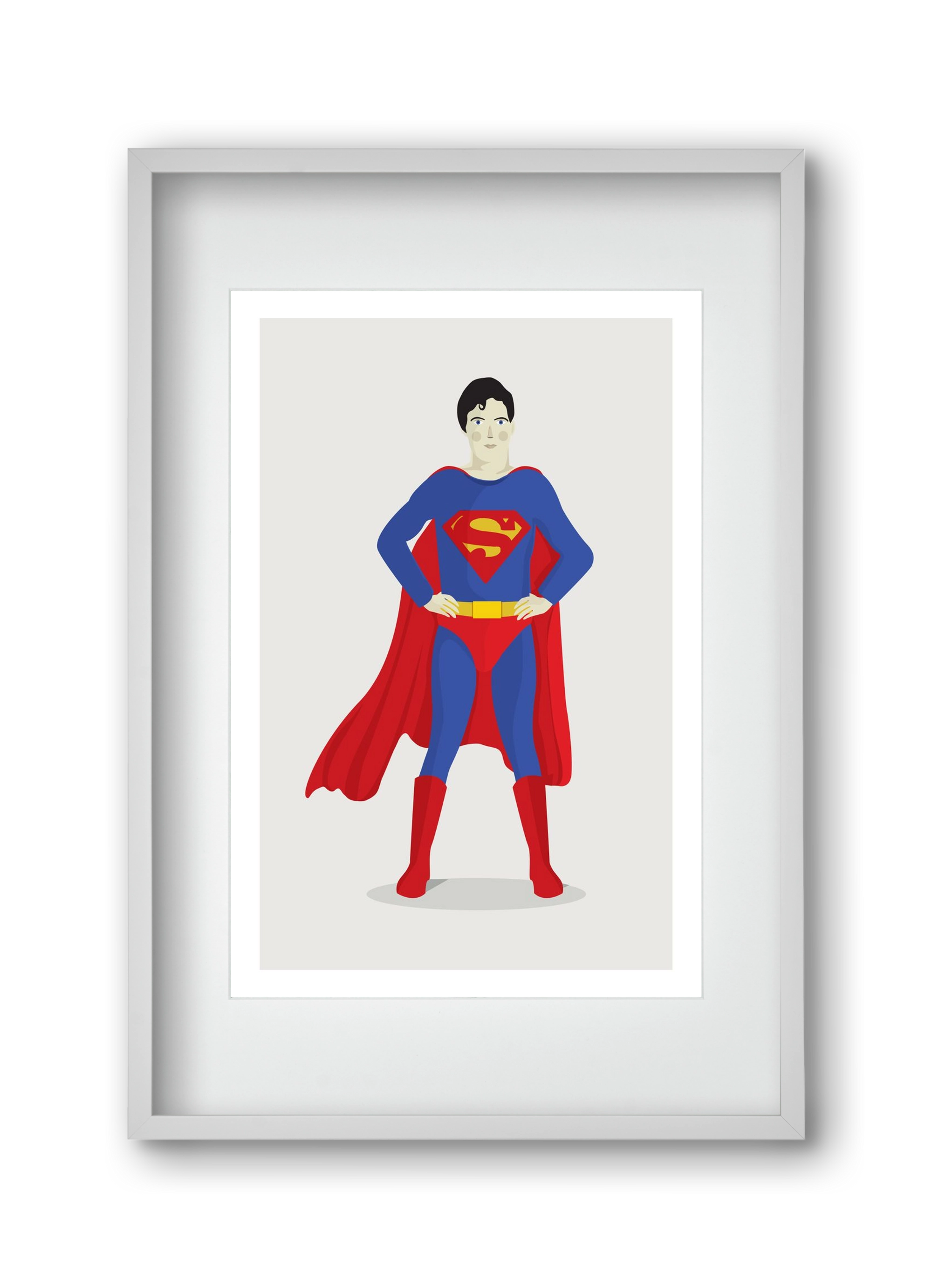Superhero, 30x45 cm (20x30 cm), Fehér keret, paszpartuval