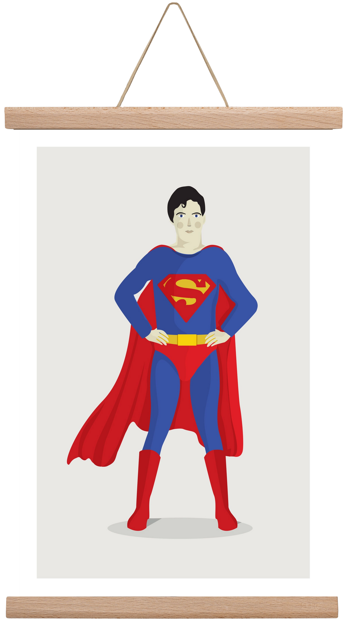 Superhero, 30x45 cm (30x45 cm), Tölgy akasztó