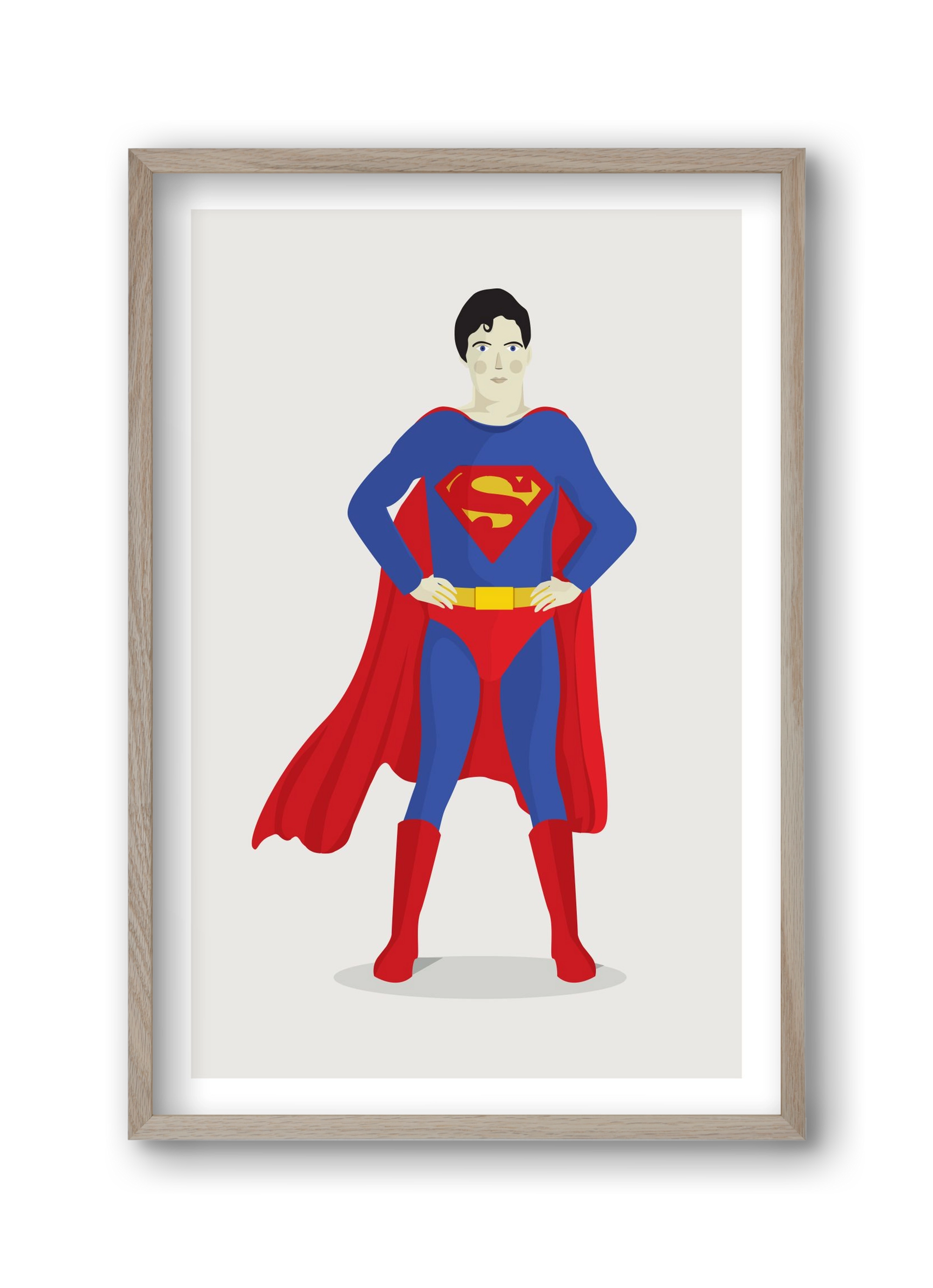 Superhero, 30x45 cm (30x45 cm), Tölgy keret