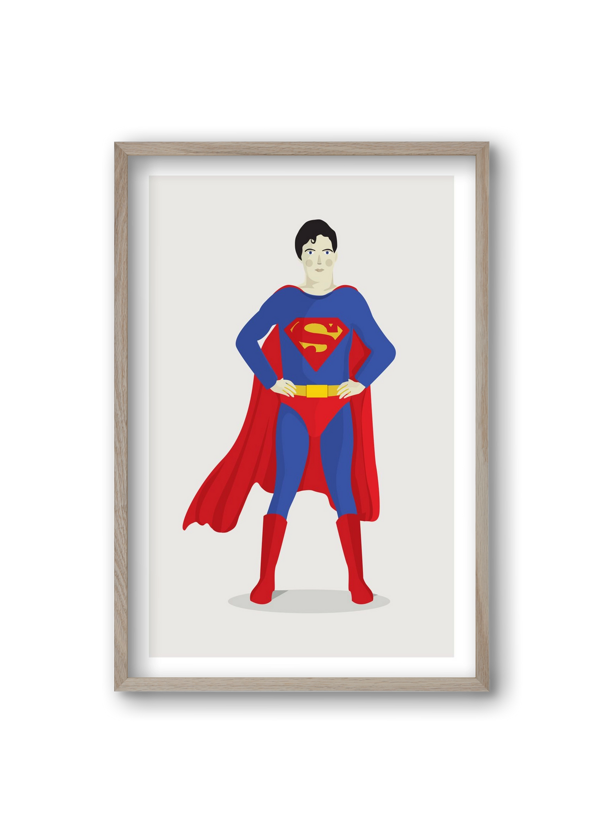 Superhero, 20x30 cm (20x30 cm), Tölgy keret
