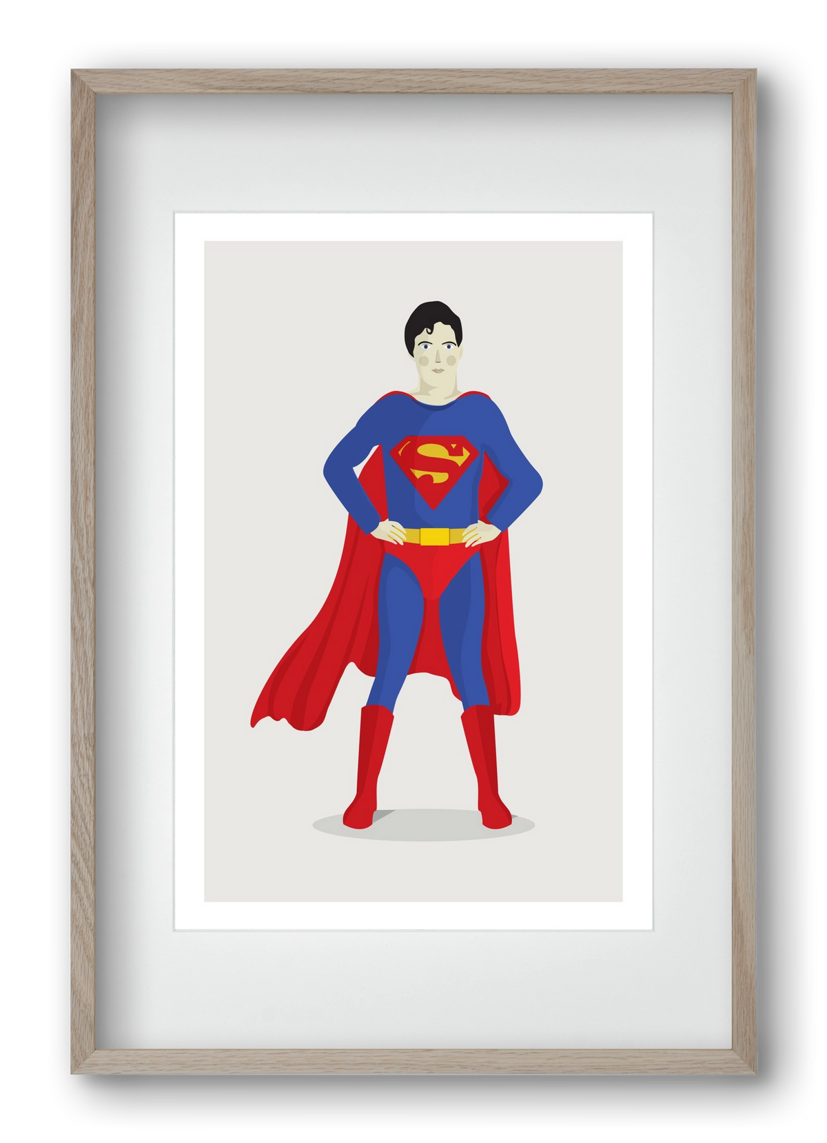 Superhero, 40x60 cm (30x45 cm), Tölgy keret, paszpartuval