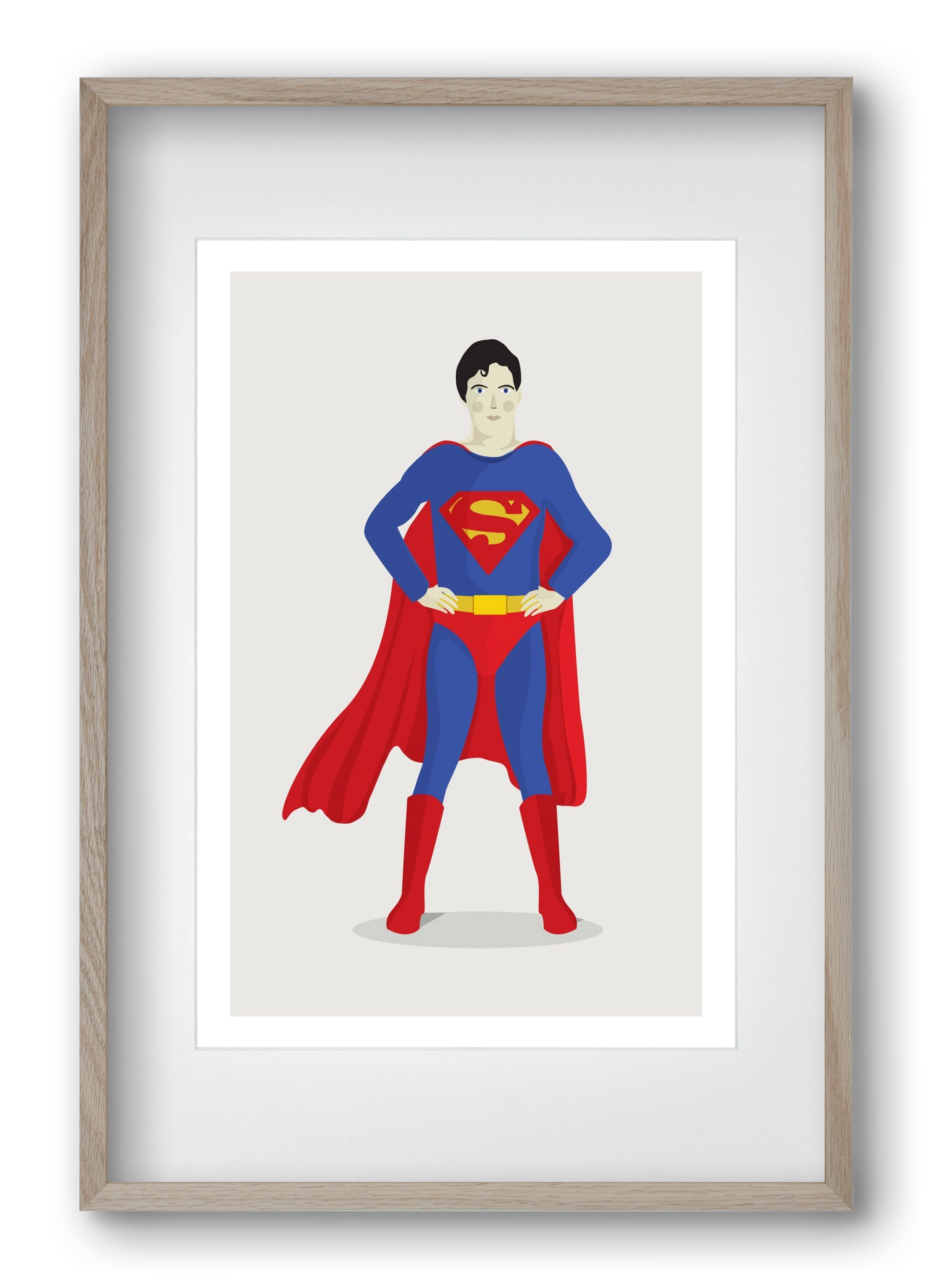 Superhero, 40x60 cm (30x45 cm), Tölgy keret, paszpartuval