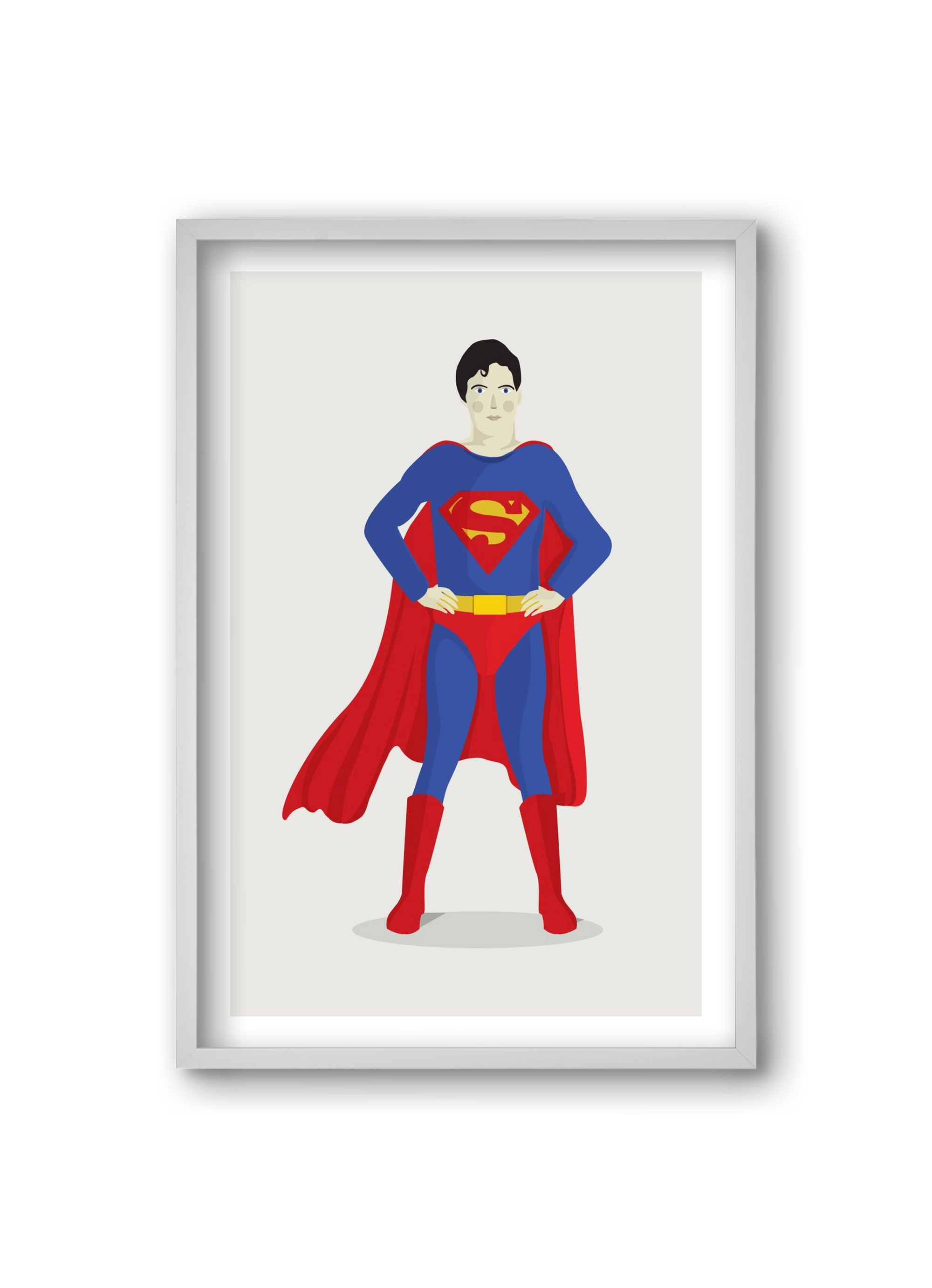 Superhero, 20x30 cm (20x30 cm), Fehér keret