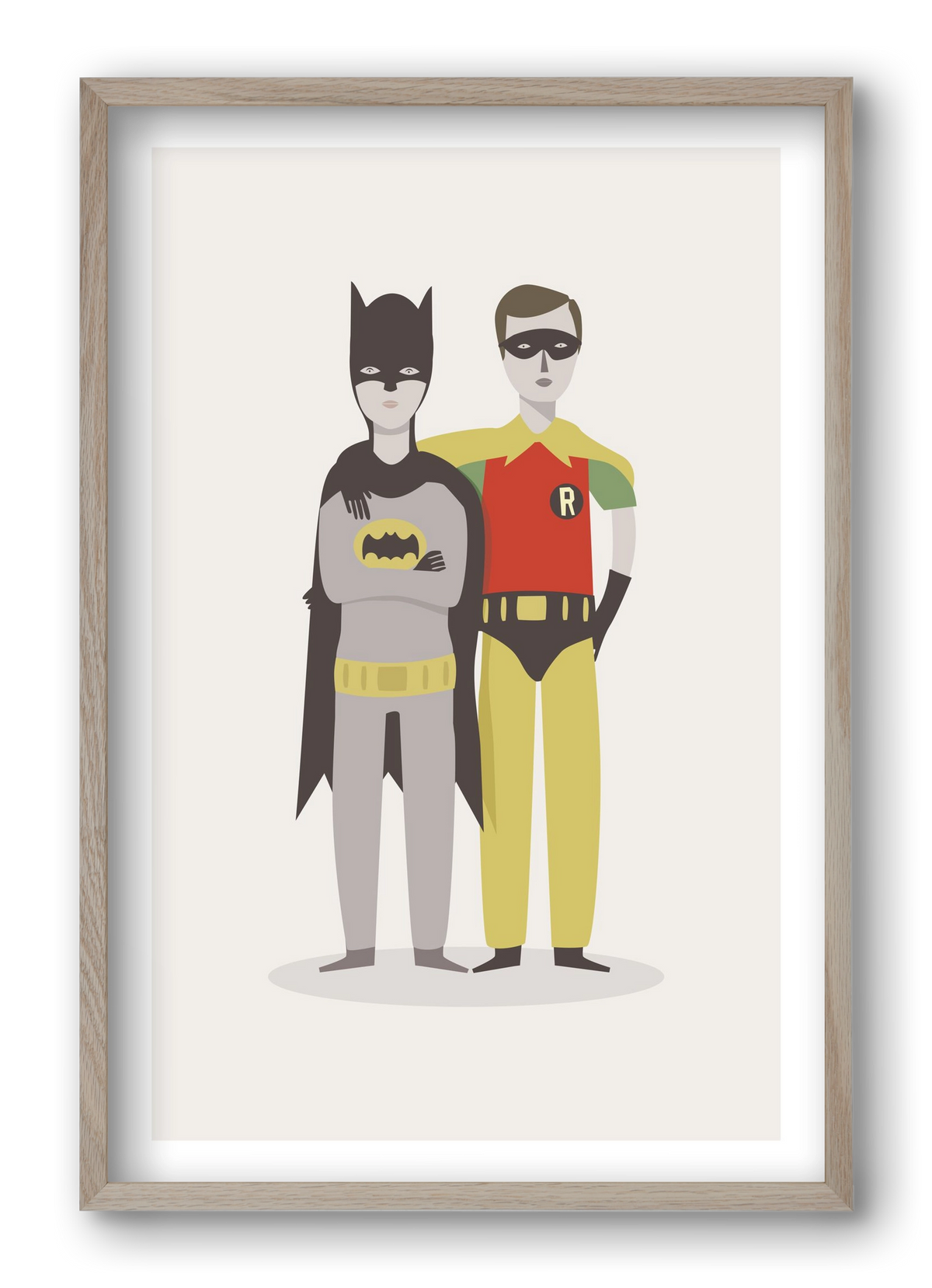 Superheroes, 40x60 cm (40x60 cm), Tölgy keret