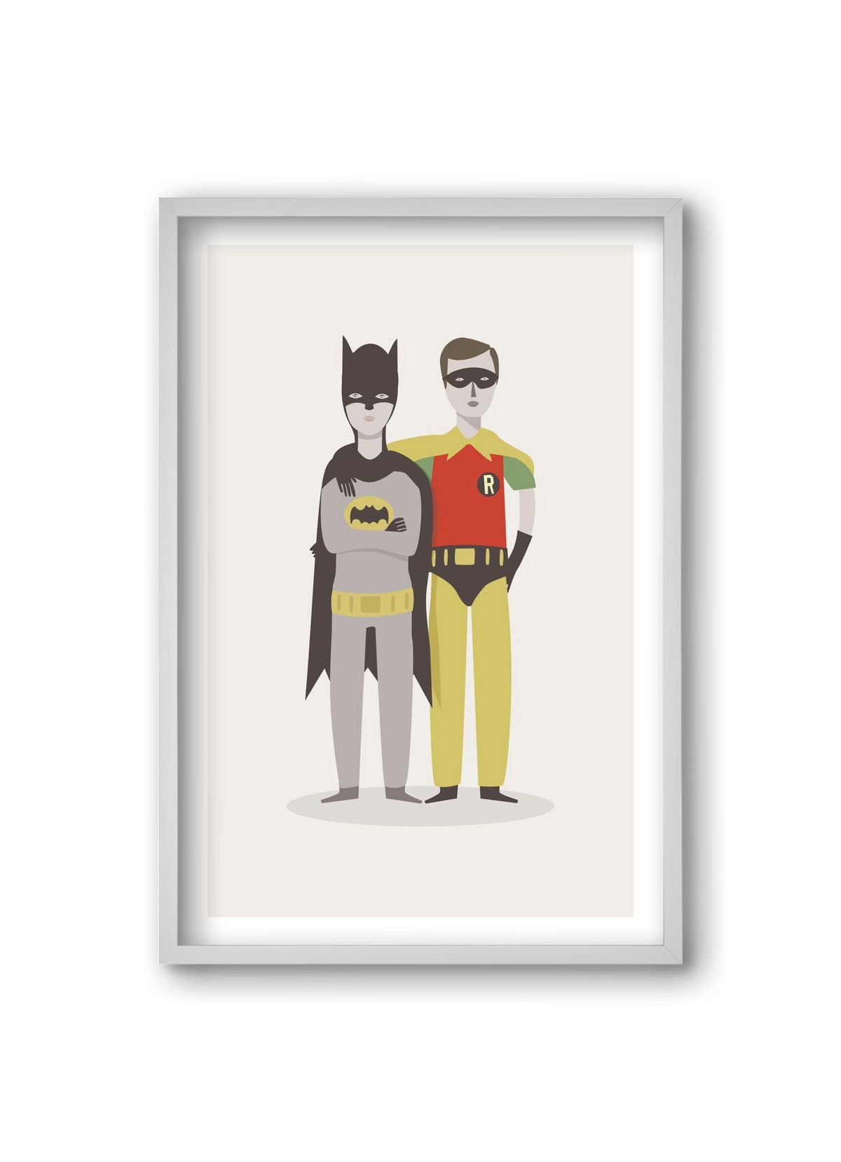 Superheroes, 20x30 cm (20x30 cm), Fehér keret