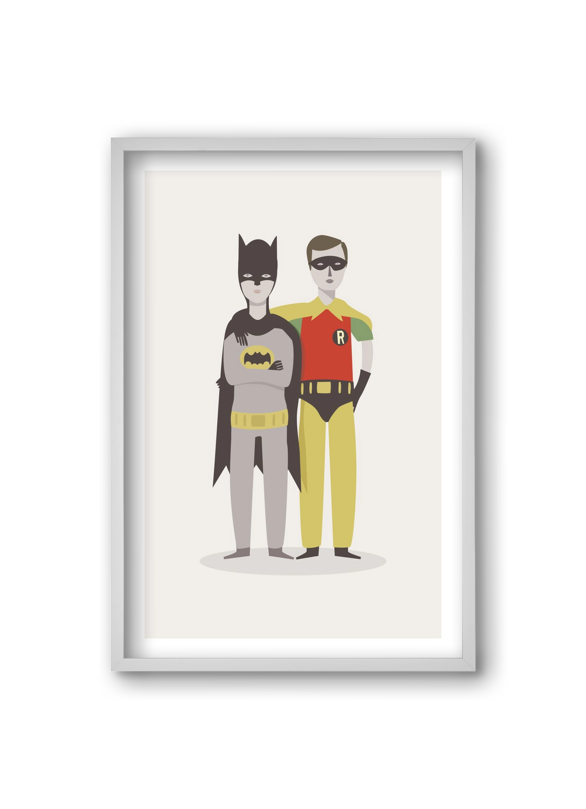 Superheroes, 20x30 cm (20x30 cm), Fehér keret