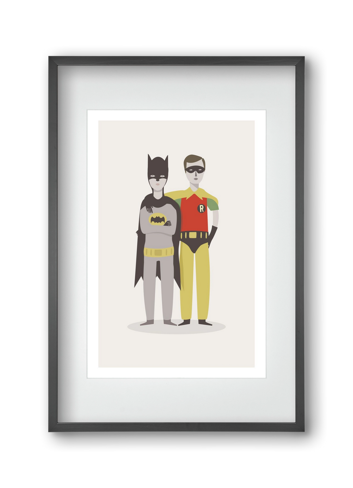 Superheroes, 30x45 cm (20x30 cm), Fekete keret, paszpartuval