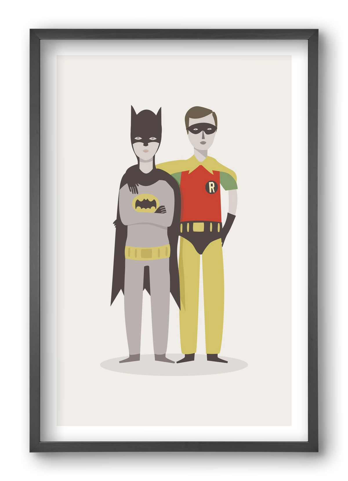 Superheroes, 40x60 cm (40x60 cm), Fekete keret