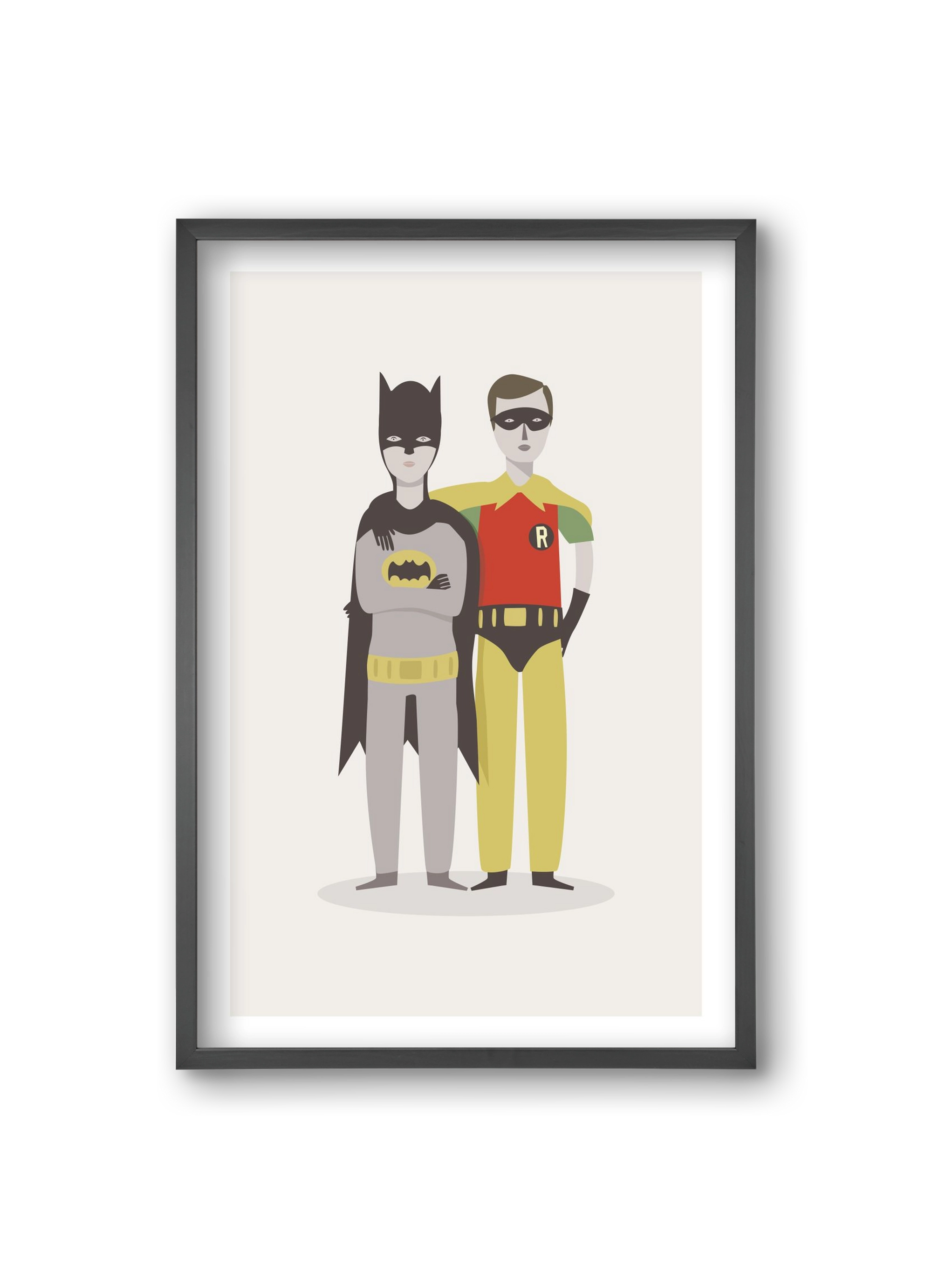 Superheroes, 20x30 cm (20x30 cm), Fekete keret