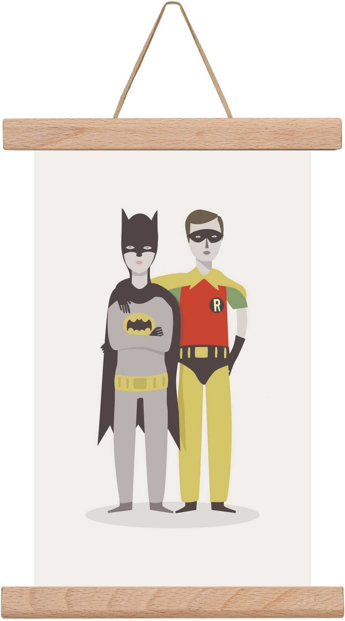 Superheroes, 20x30 cm (20x30 cm), Tölgy akasztó