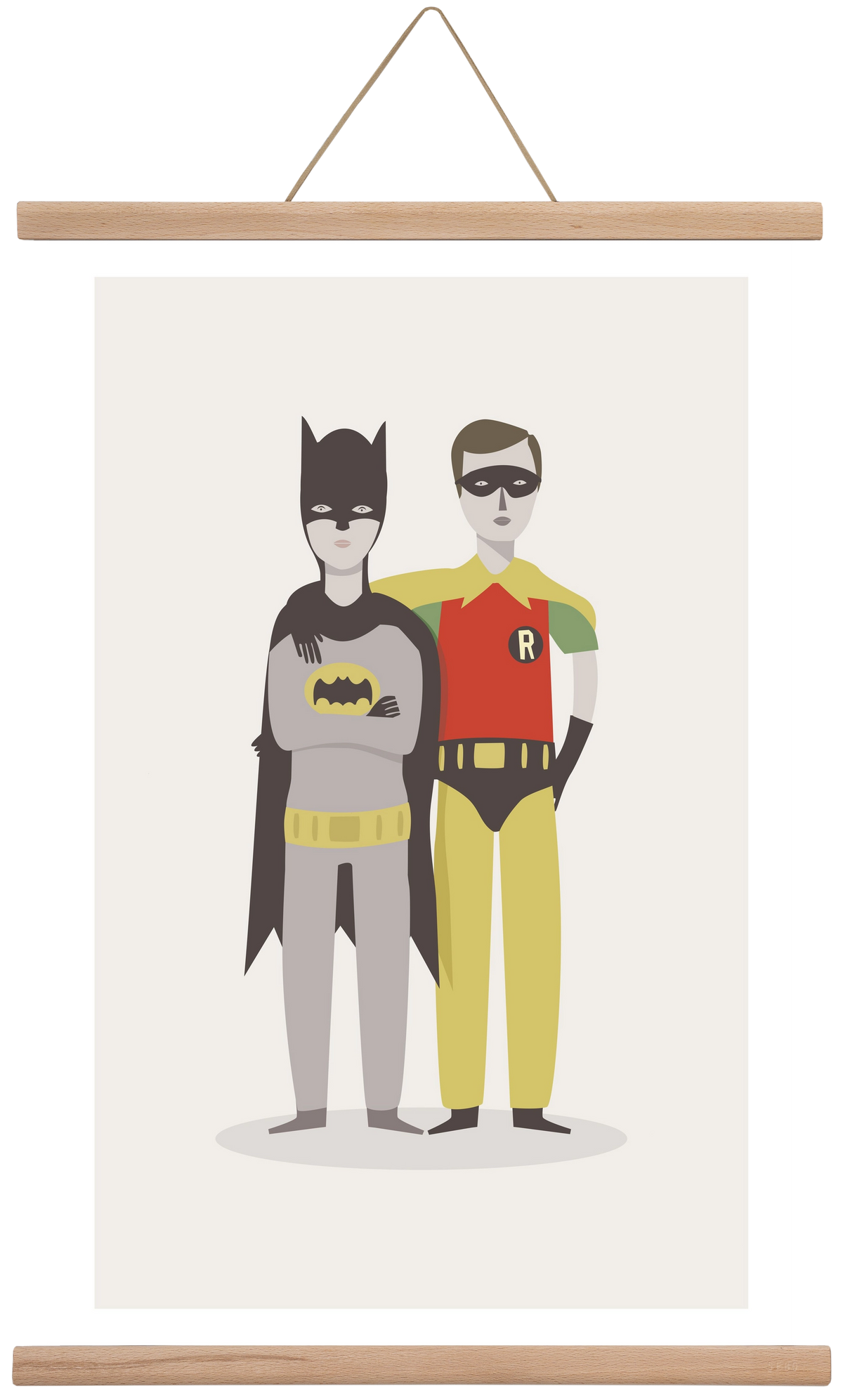 Superheroes, 40x60 cm (40x60 cm), Tölgy akasztó