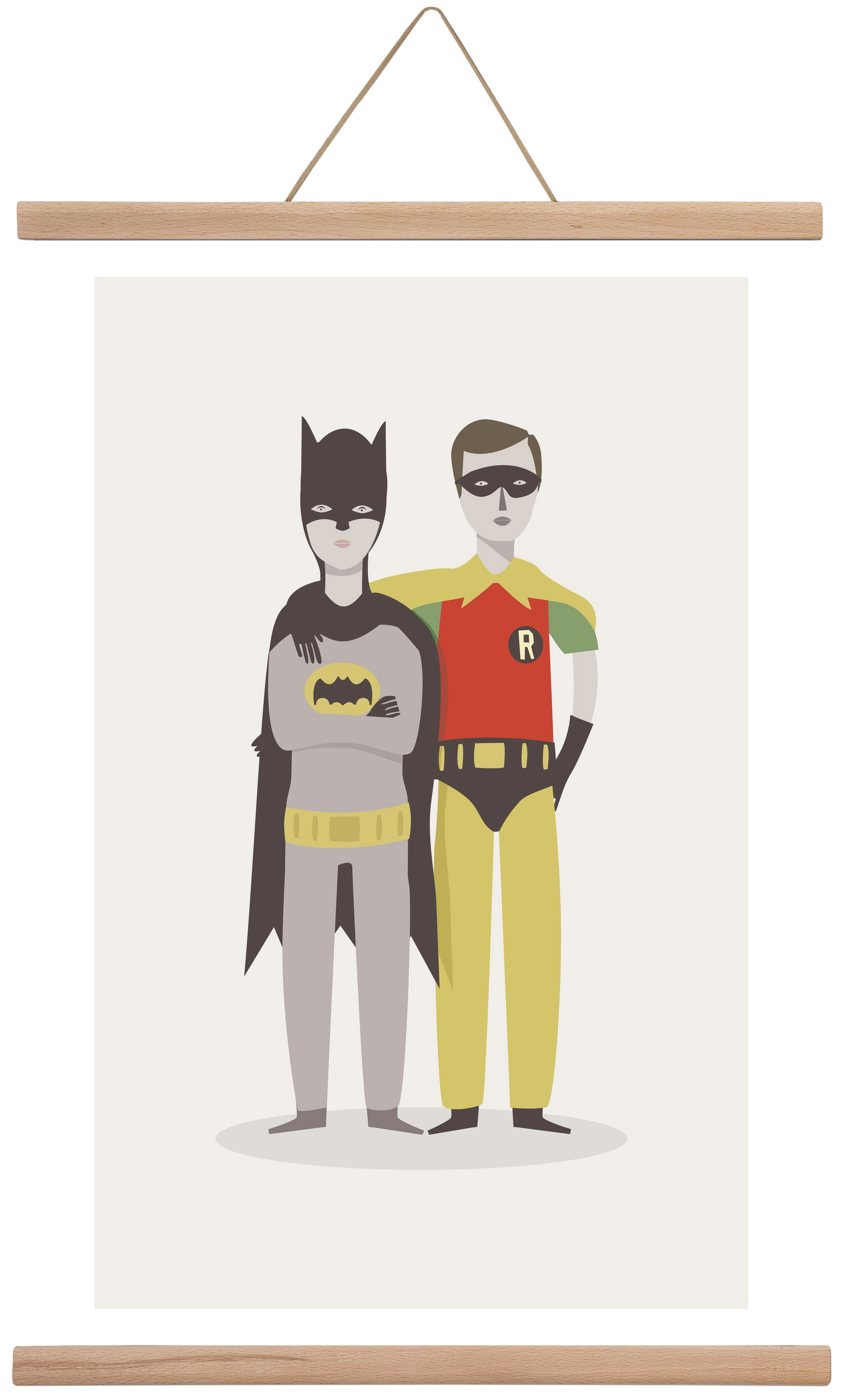 Superheroes, 40x60 cm (40x60 cm), Tölgy akasztó