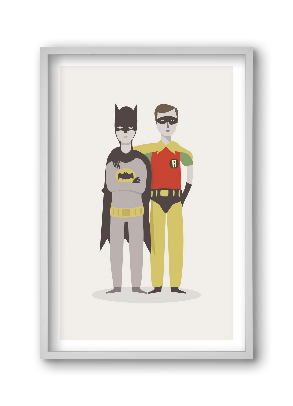 Superheroes, 30x45 cm (30x45 cm), Fehér keret