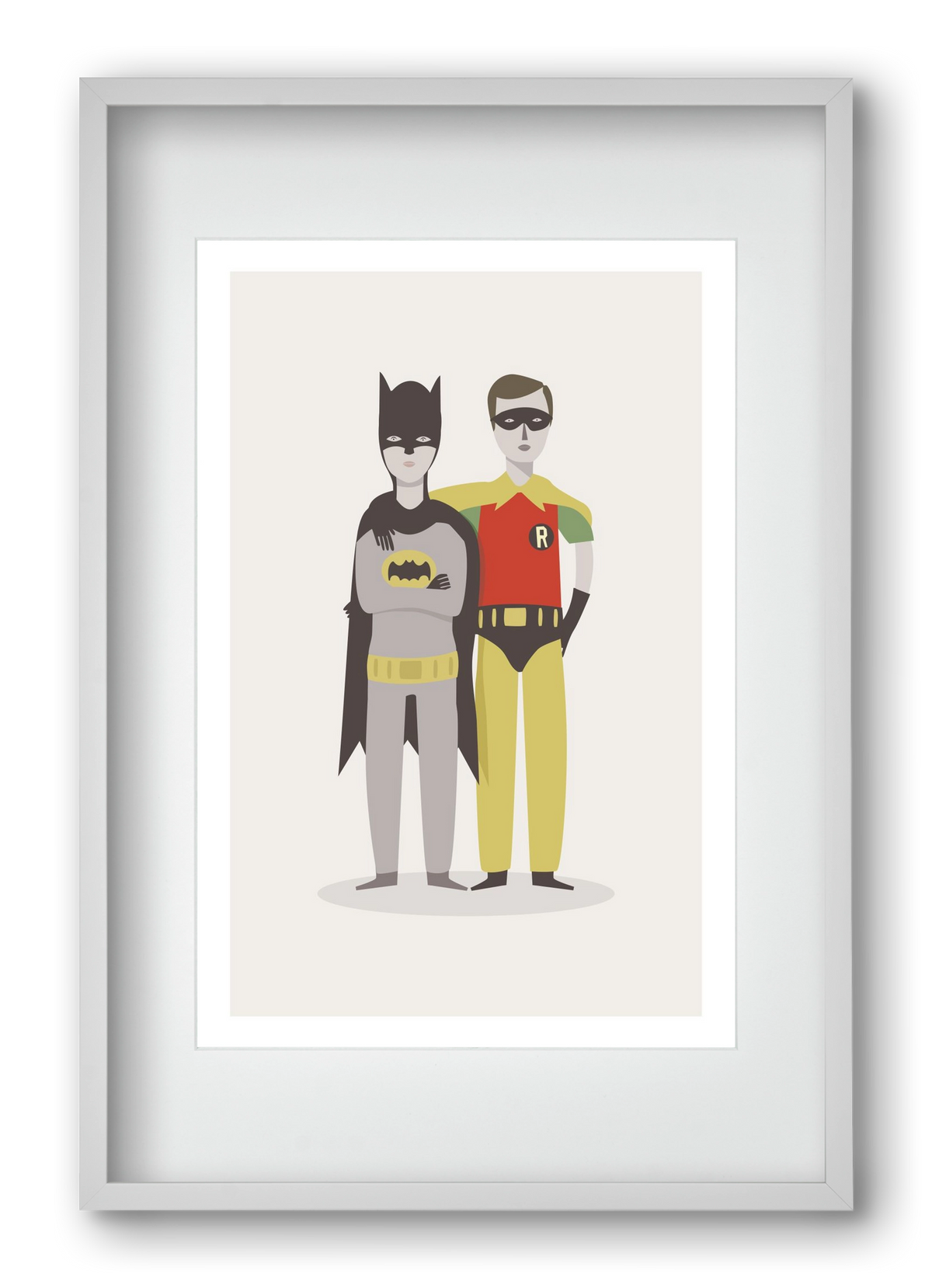 Superheroes, 40x60 cm (30x45 cm), Fehér keret, paszpartuval