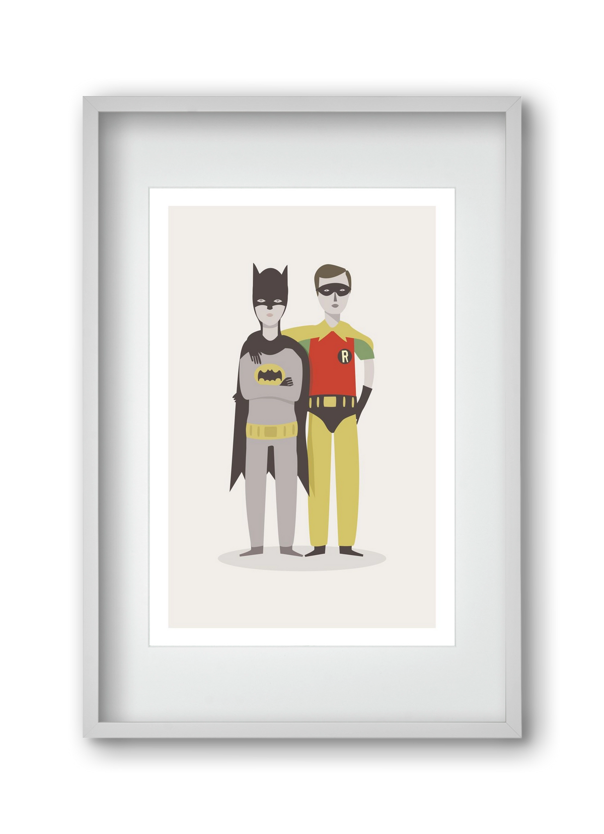 Superheroes, 30x45 cm (20x30 cm), Fehér keret, paszpartuval