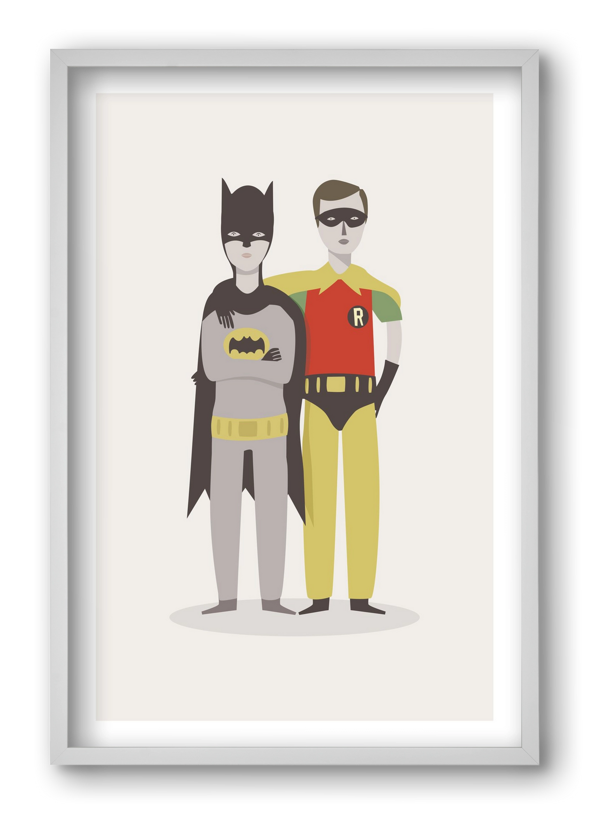 Superheroes, 40x60 cm (40x60 cm), Fehér keret