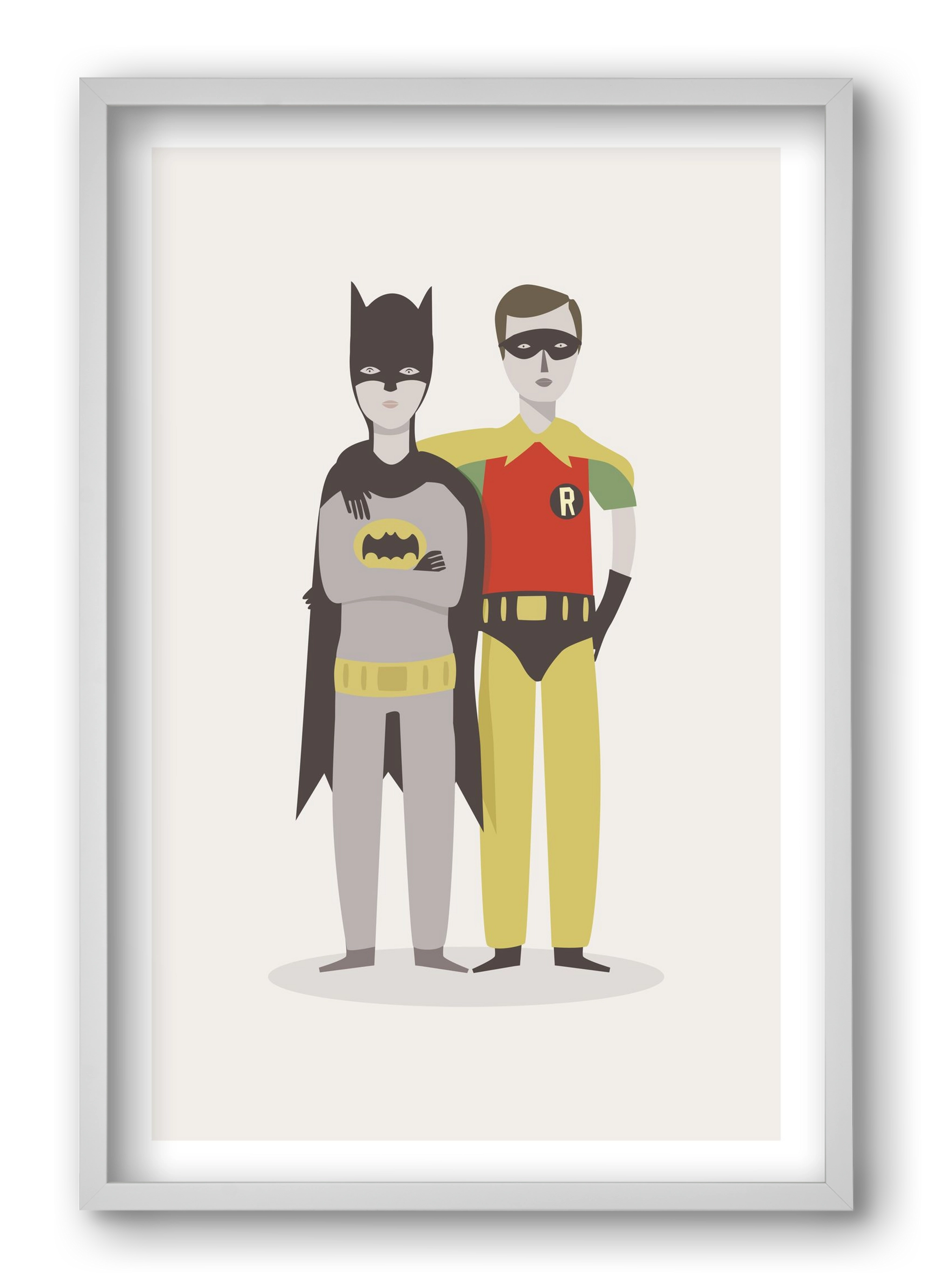 Superheroes, 40x60 cm (40x60 cm), Fehér keret