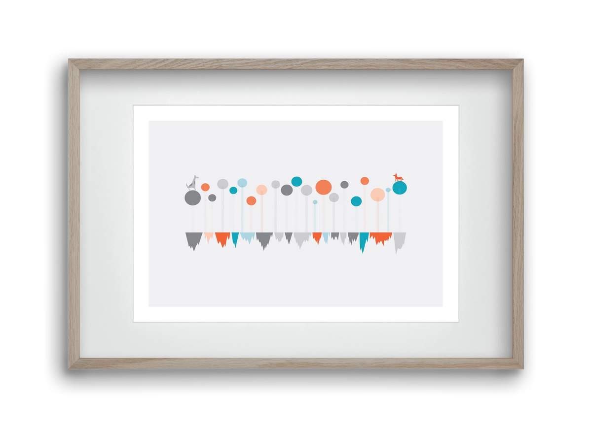 The Meeting, 45x30 cm (30x20 cm), Tölgy keret, paszpartuval