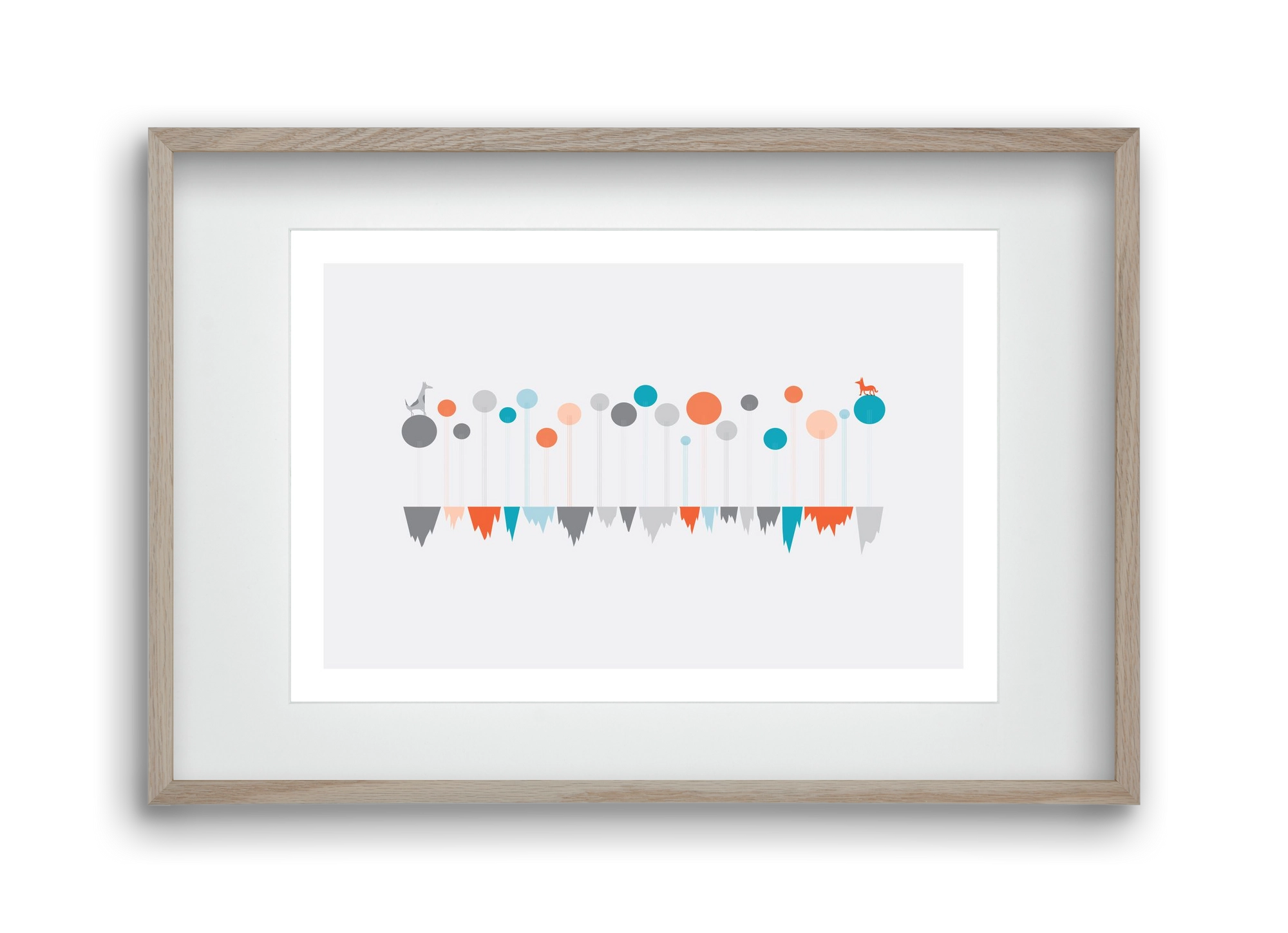 The Meeting, 45x30 cm (30x20 cm), Tölgy keret, paszpartuval