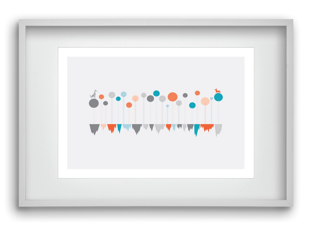 The Meeting, 60x40 cm (45x30 cm), Fehér keret, paszpartuval