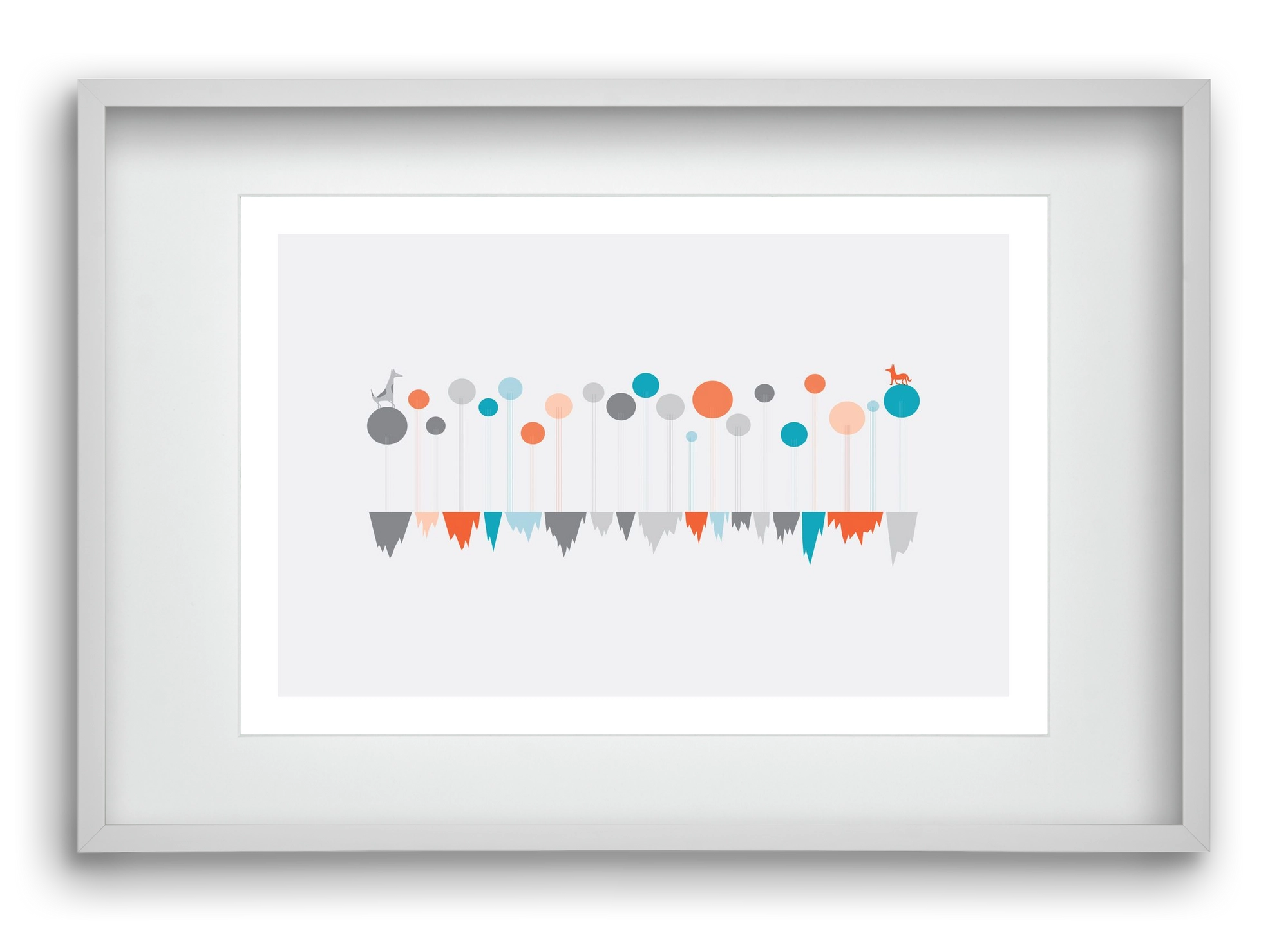 The Meeting, 60x40 cm (45x30 cm), Fehér keret, paszpartuval