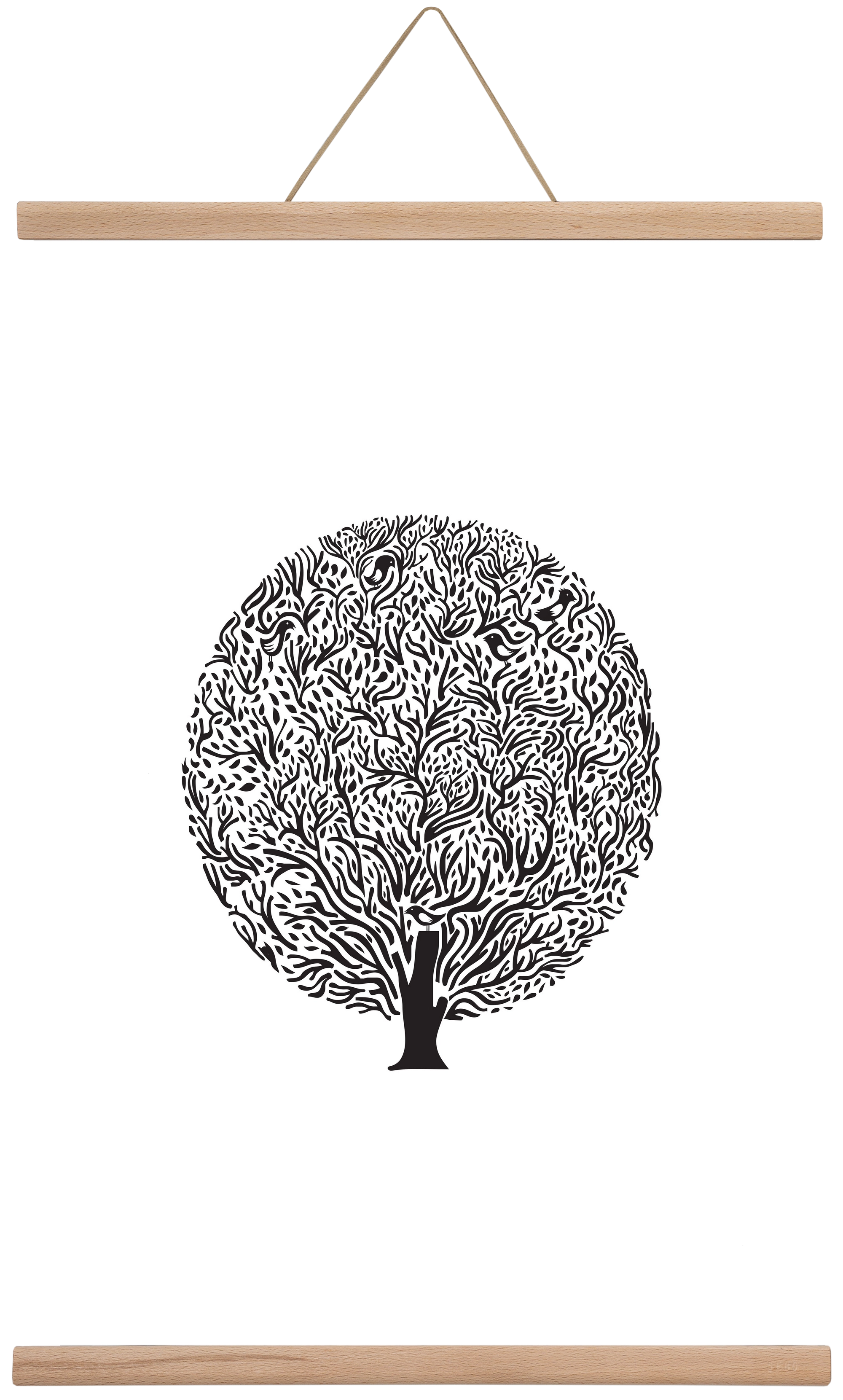 Tree, 40x60 cm (40x60 cm), Tölgy akasztó