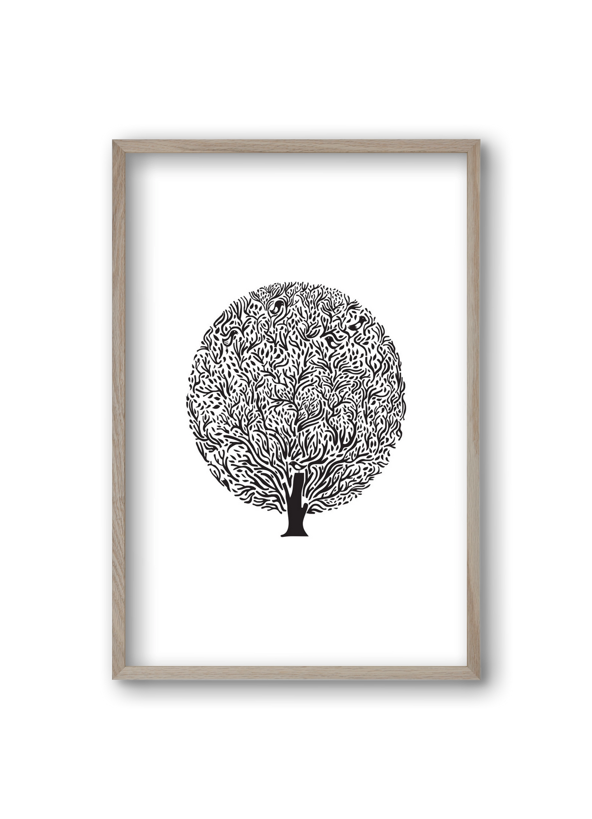 Tree, 20x30 cm (20x30 cm), Tölgy keret