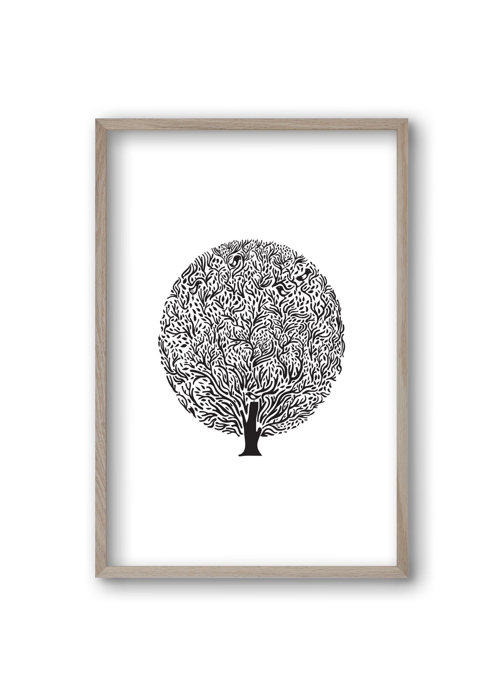 Tree, 20x30 cm (20x30 cm), Tölgy keret