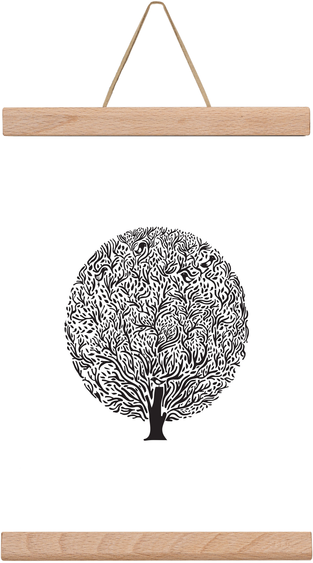 Tree, 20x30 cm (20x30 cm), Tölgy akasztó