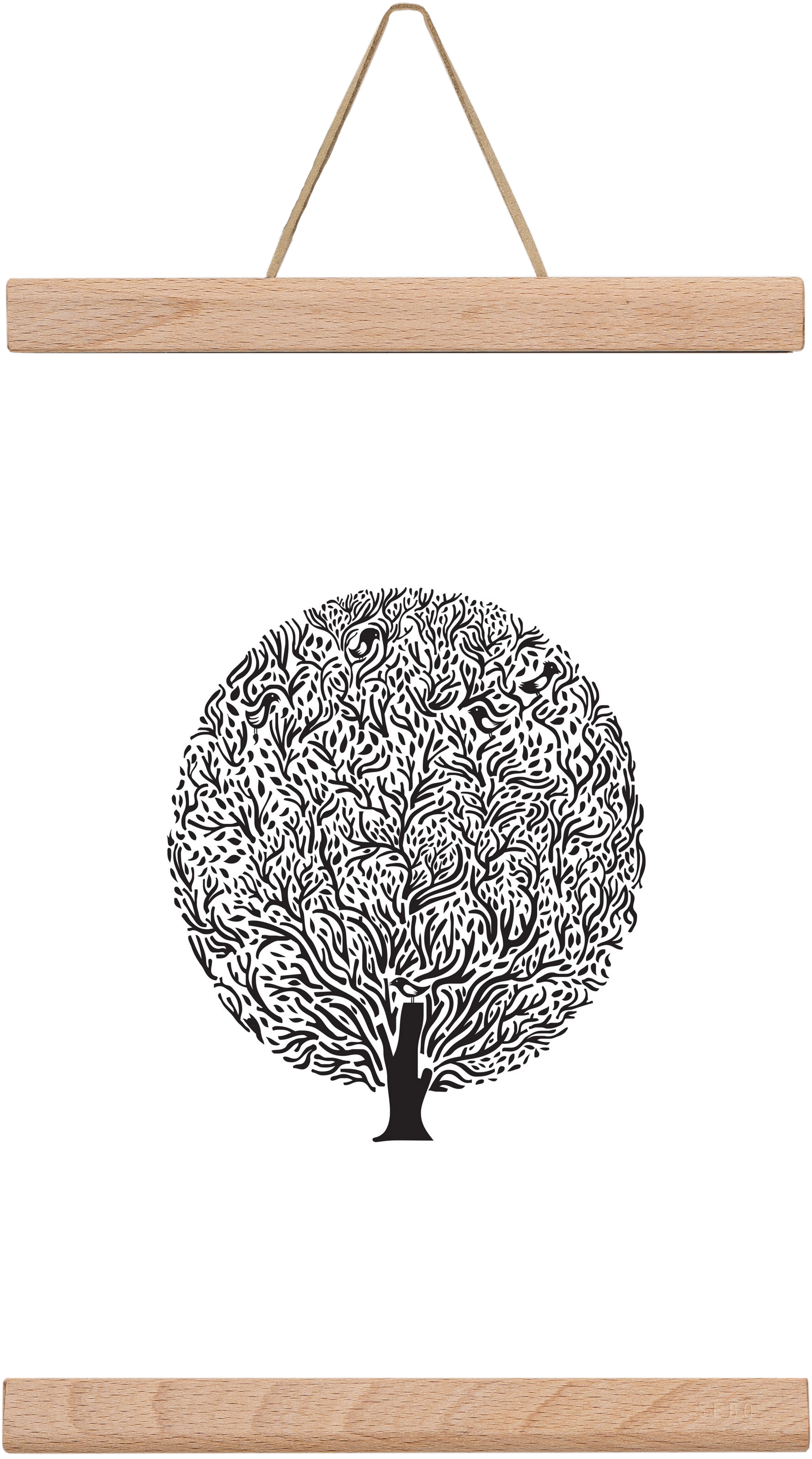 Tree, 20x30 cm (20x30 cm), Tölgy akasztó