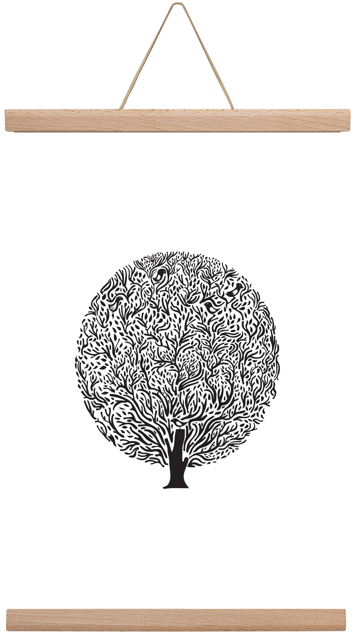 Tree, 30x45 cm (30x45 cm), Tölgy akasztó