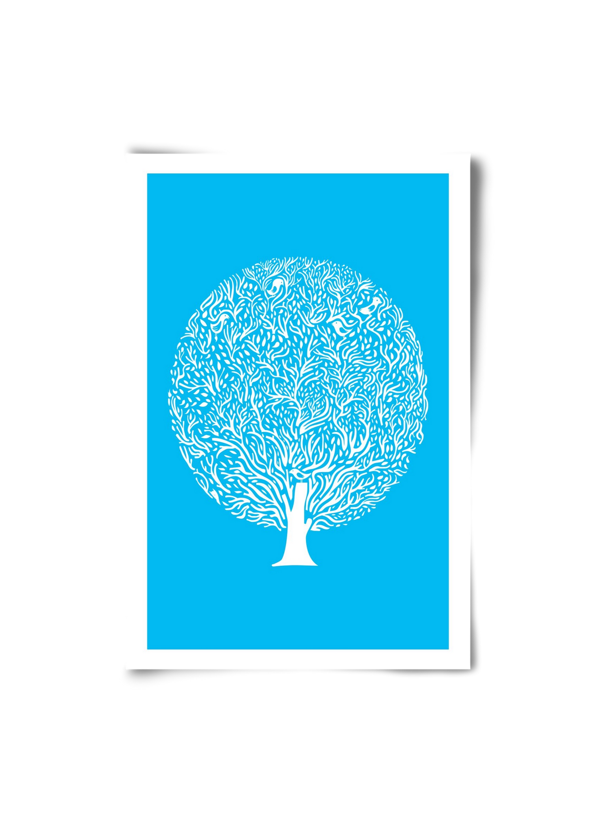 Blue Tree, 20x30 cm, Keret nélkül