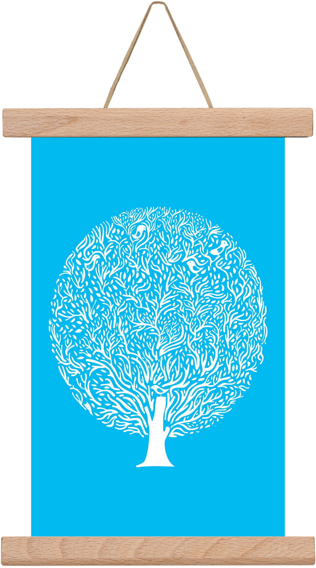 Blue Tree, 20x30 cm (20x30 cm), Tölgy akasztó