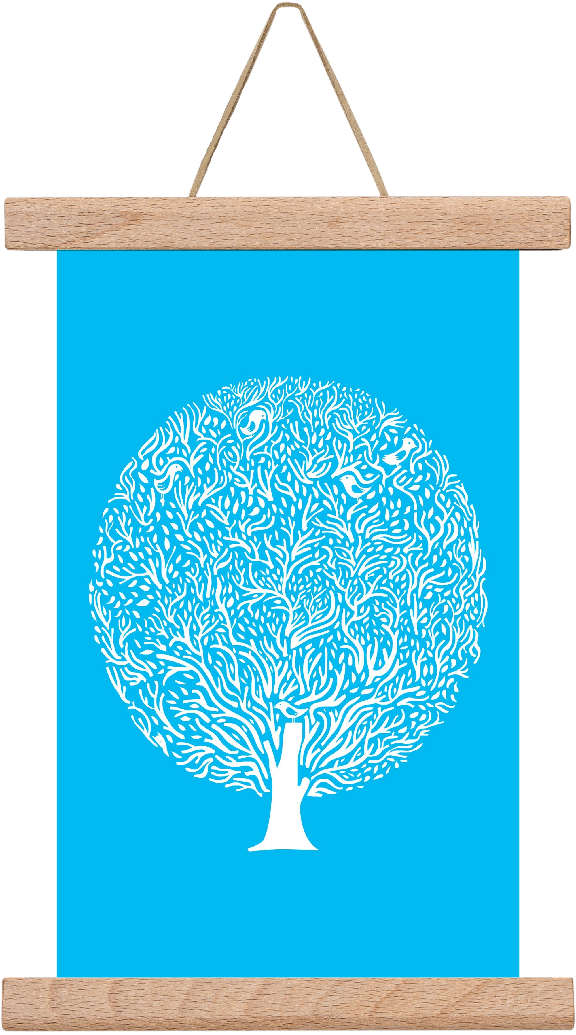 Blue Tree, 20x30 cm (20x30 cm), Tölgy akasztó