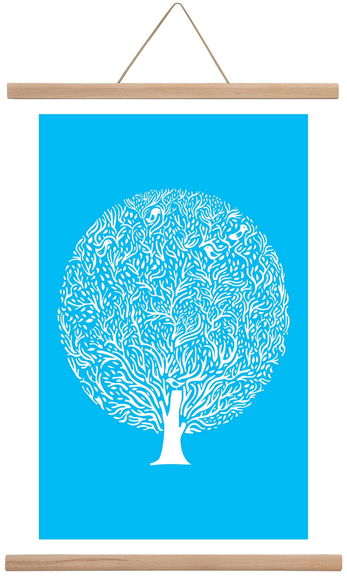 Blue Tree, 40x60 cm (40x60 cm), Tölgy akasztó