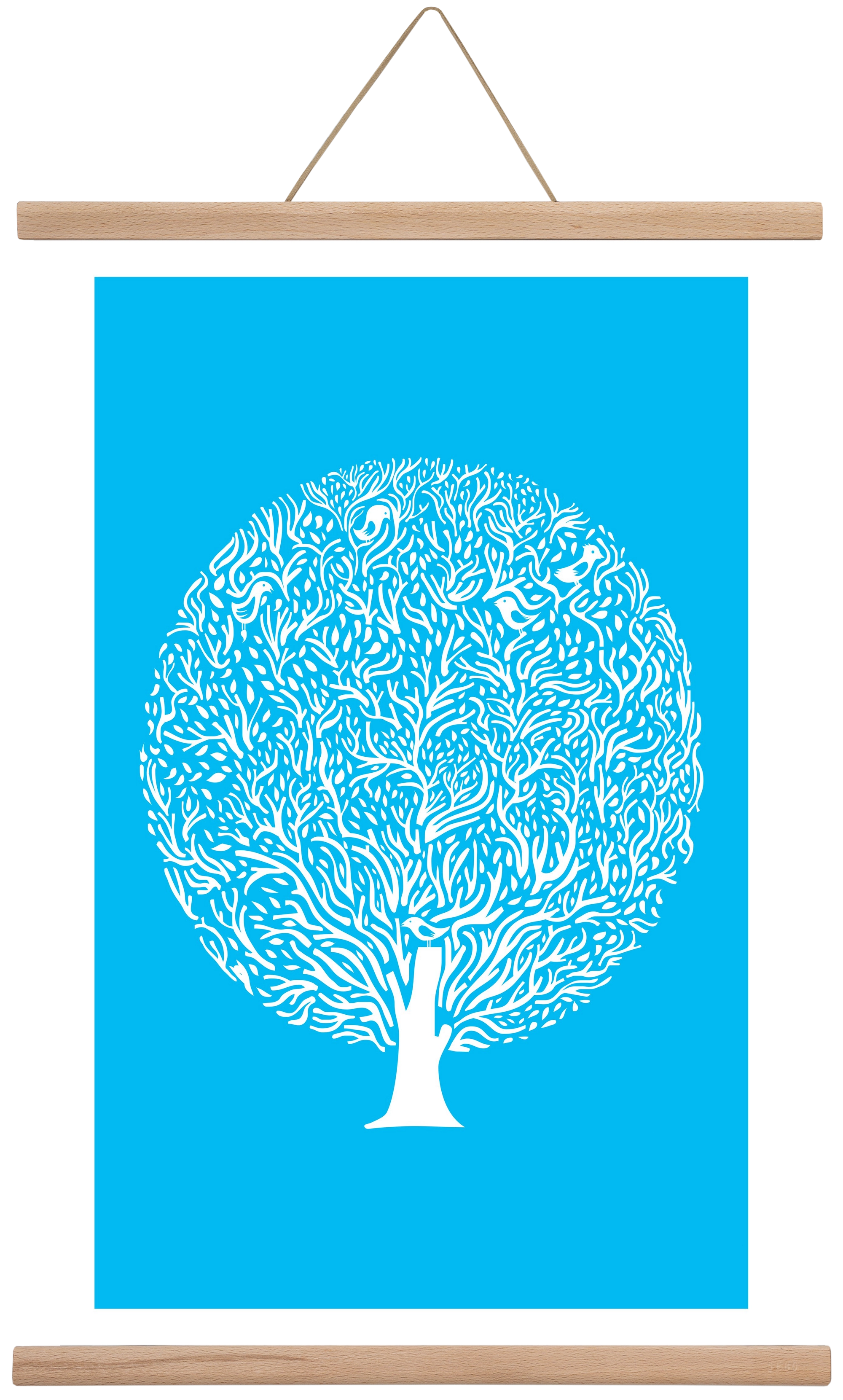 Blue Tree, 40x60 cm (40x60 cm), Tölgy akasztó