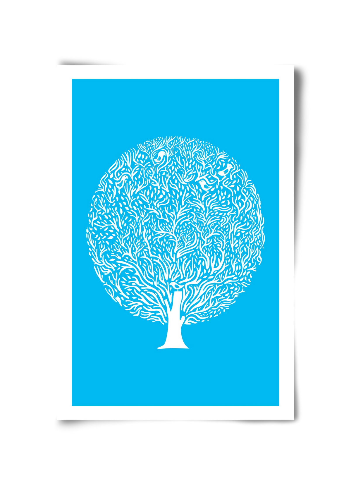 Blue Tree, 30x45 cm, Keret nélkül