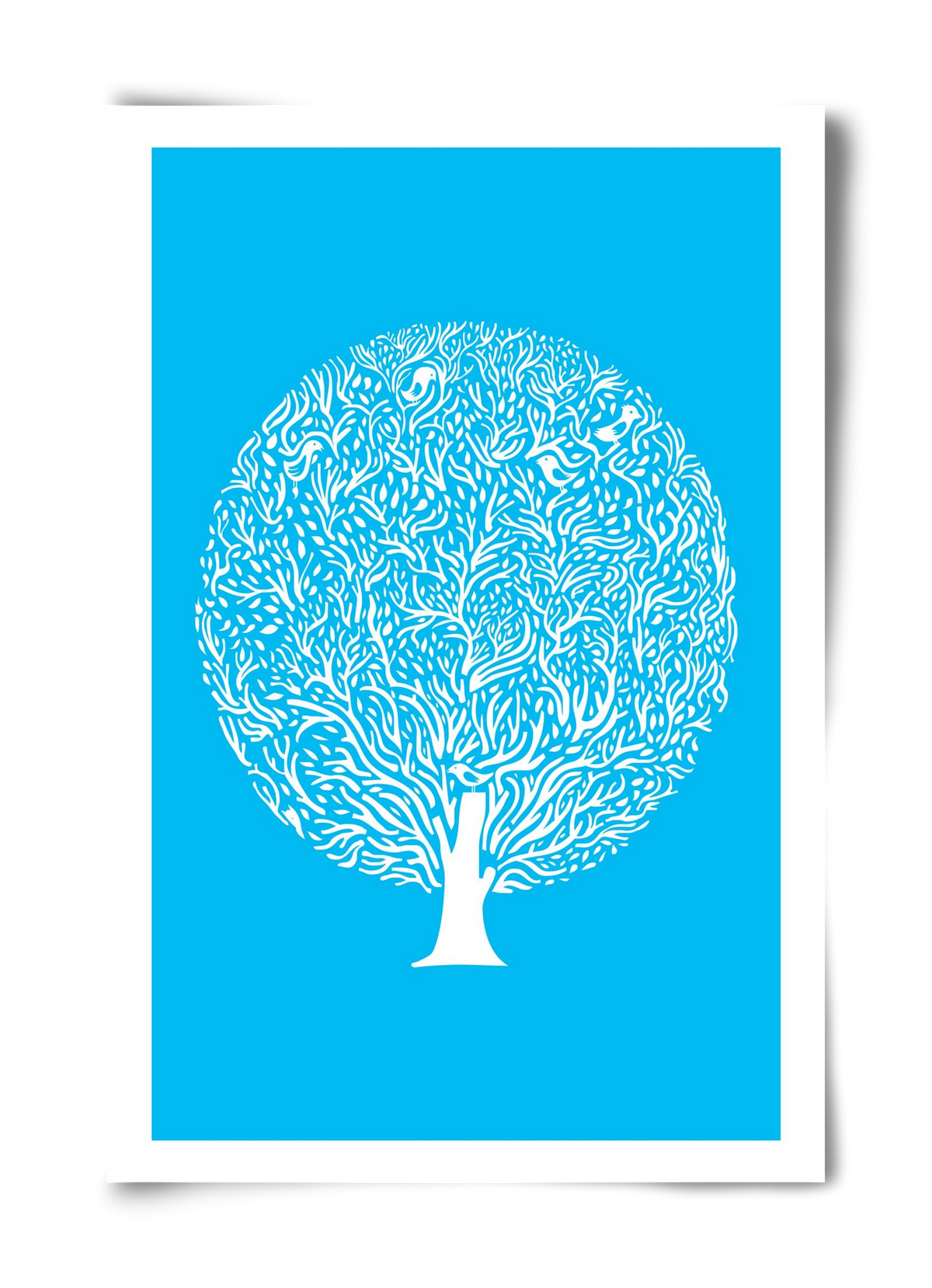 Blue Tree, 40x60 cm, Keret nélkül