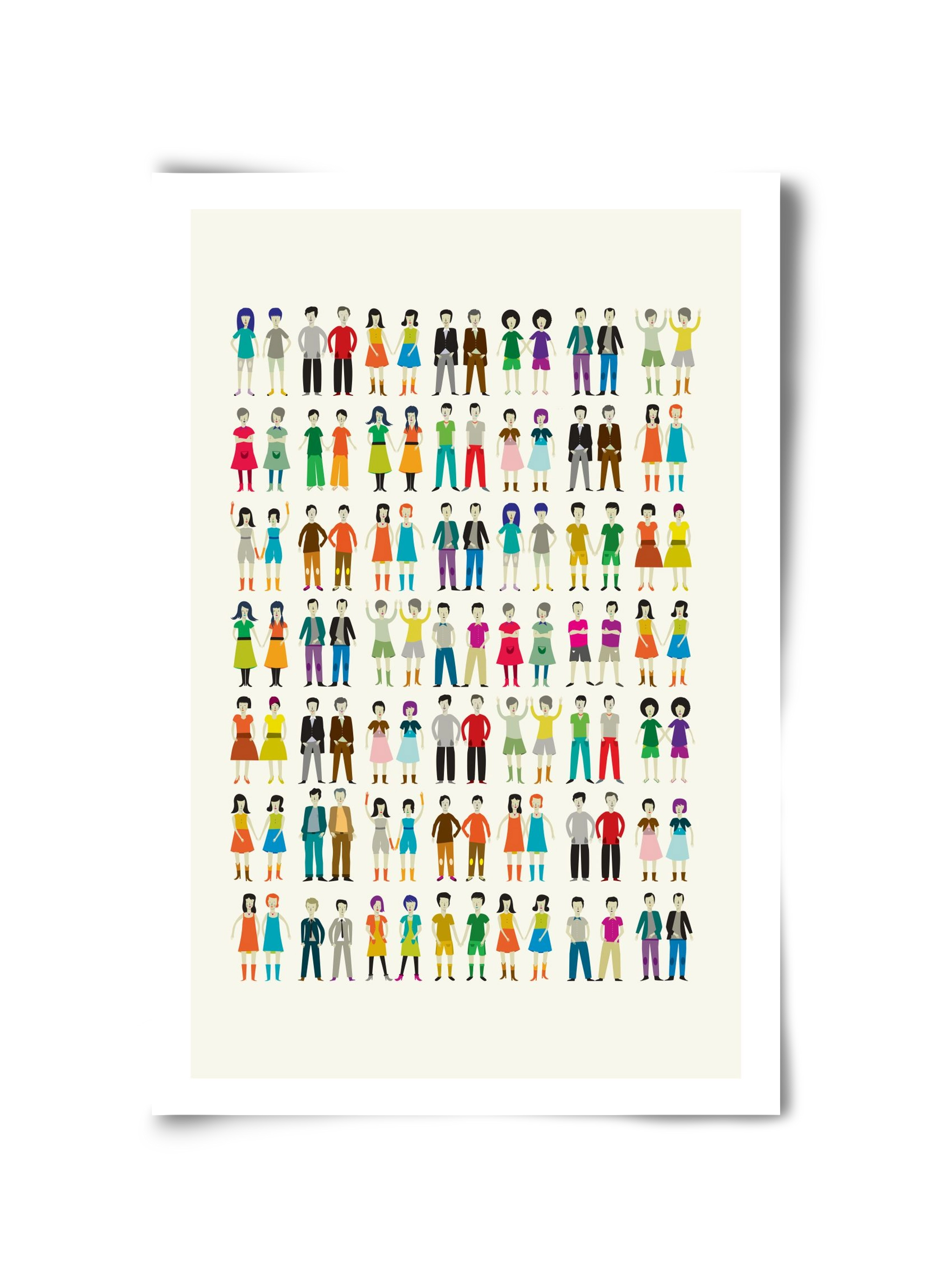 Twins, 30x45 cm, Keret nélkül