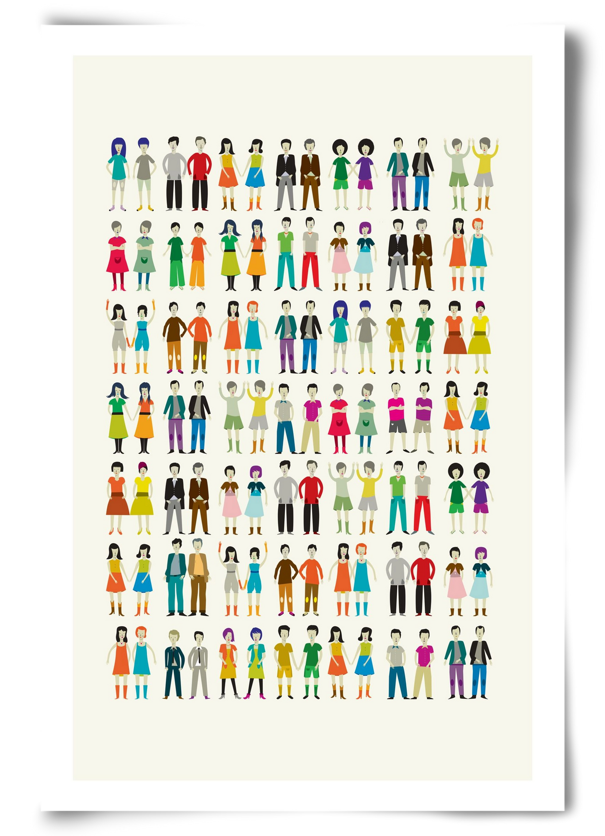 Twins, 60x90 cm, Keret nélkül