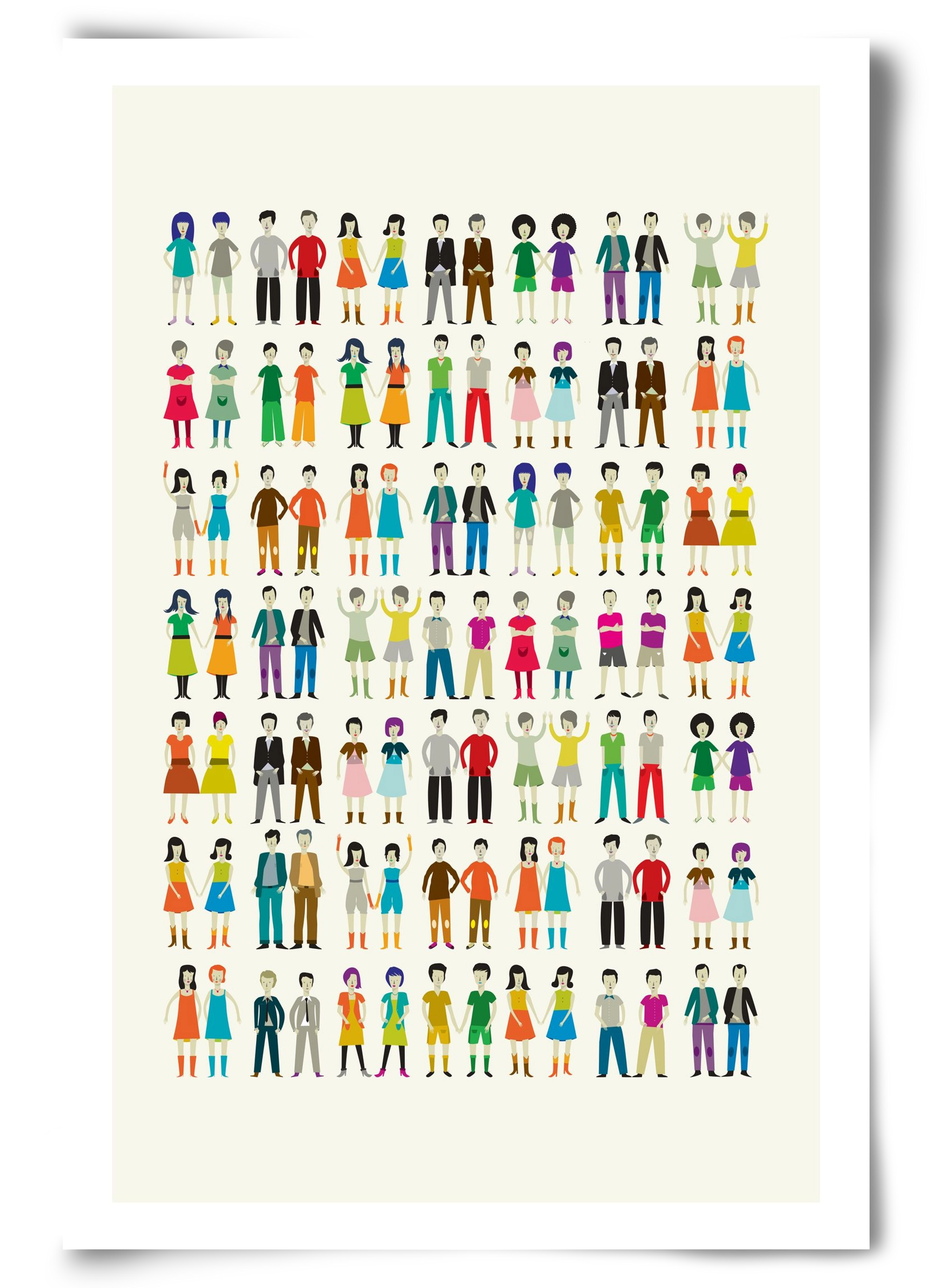 Twins, 60x90 cm, Keret nélkül