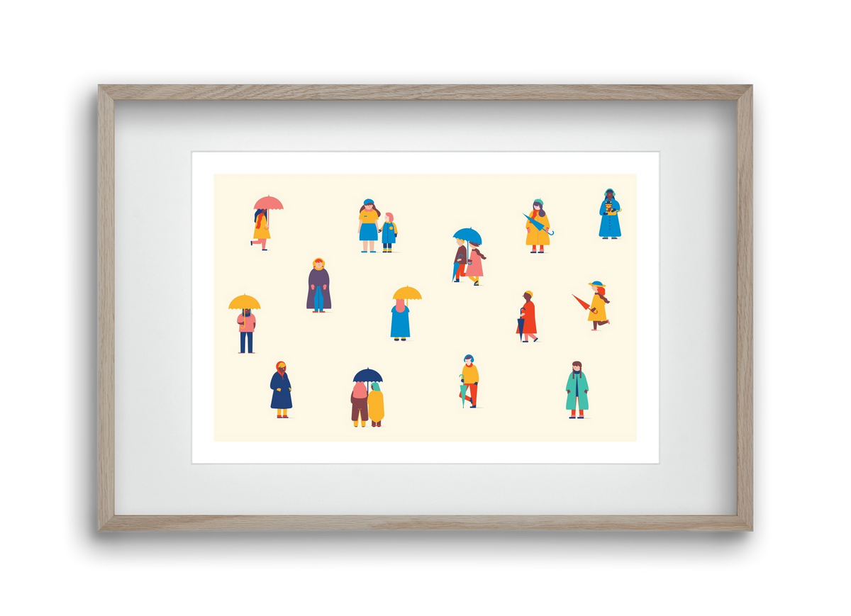 Winter, 45x30 cm (30x20 cm), Tölgy keret, paszpartuval