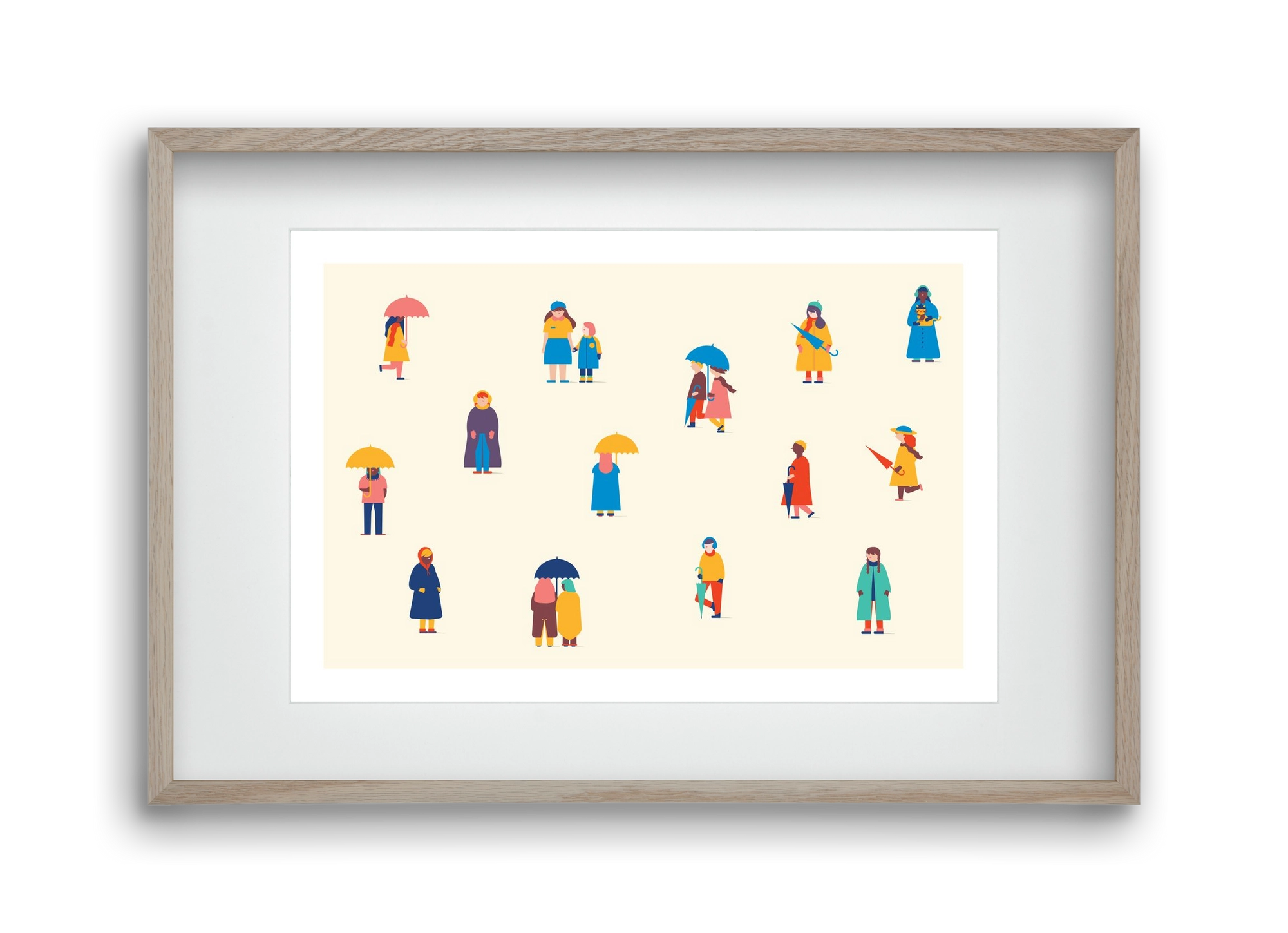 Winter, 45x30 cm (30x20 cm), Tölgy keret, paszpartuval